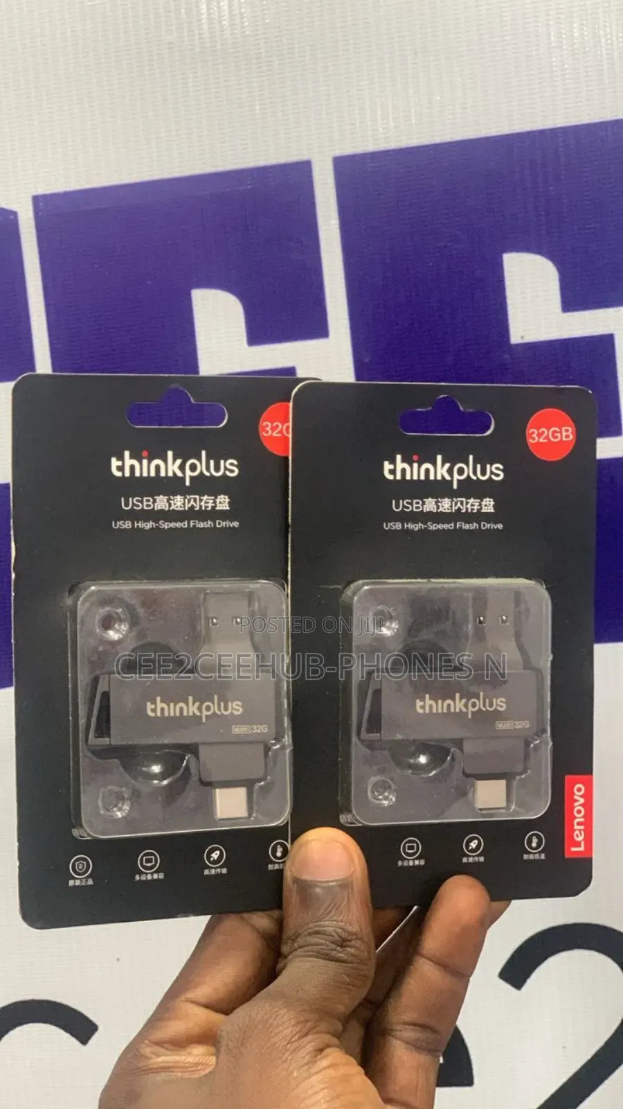 Lenovo Thinkplus 128gb High Speed Otg Type C Flash Drive