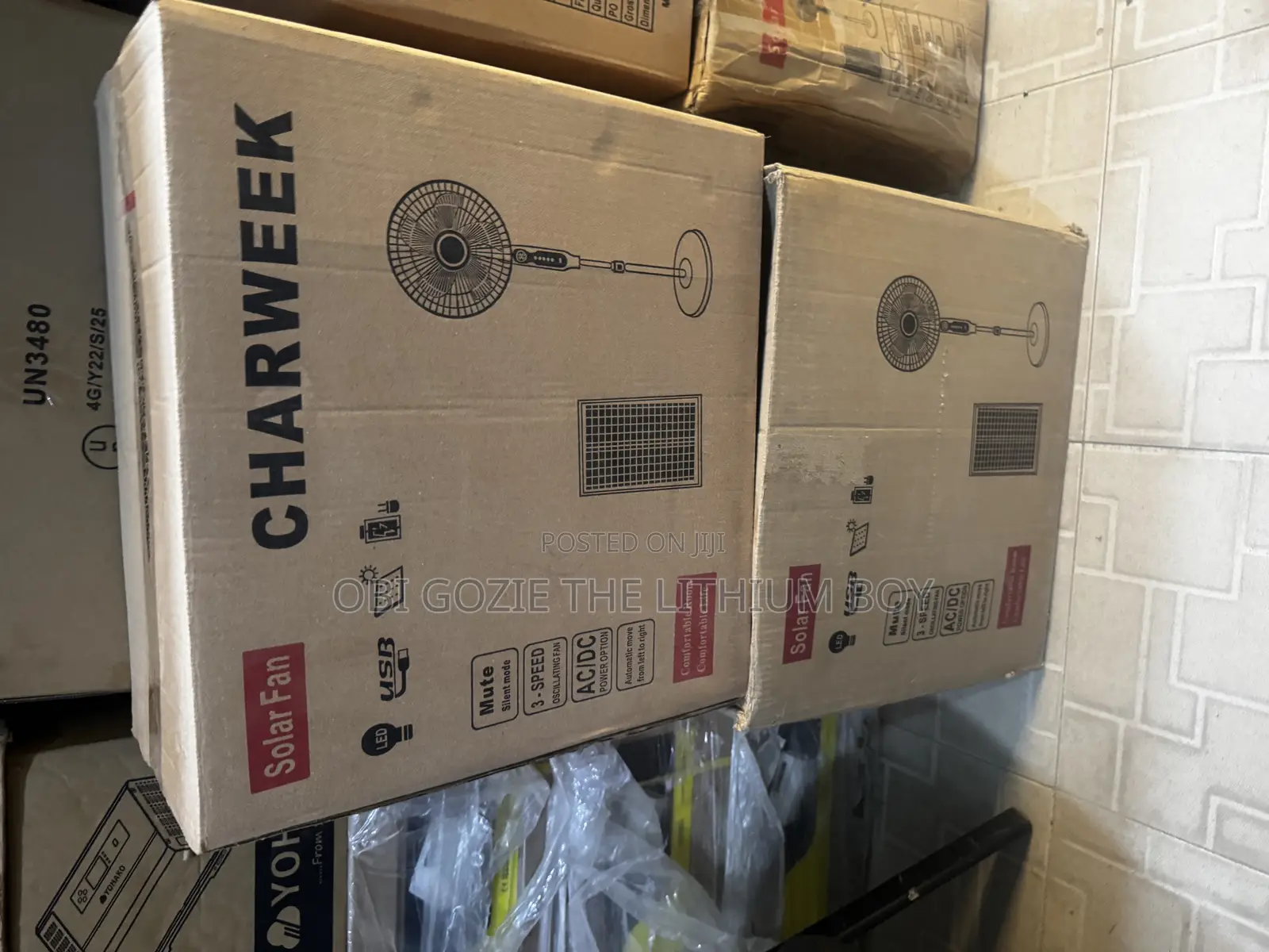 Charweek 16 Inches Solar Standing Fan. Best Distributor in Lagos