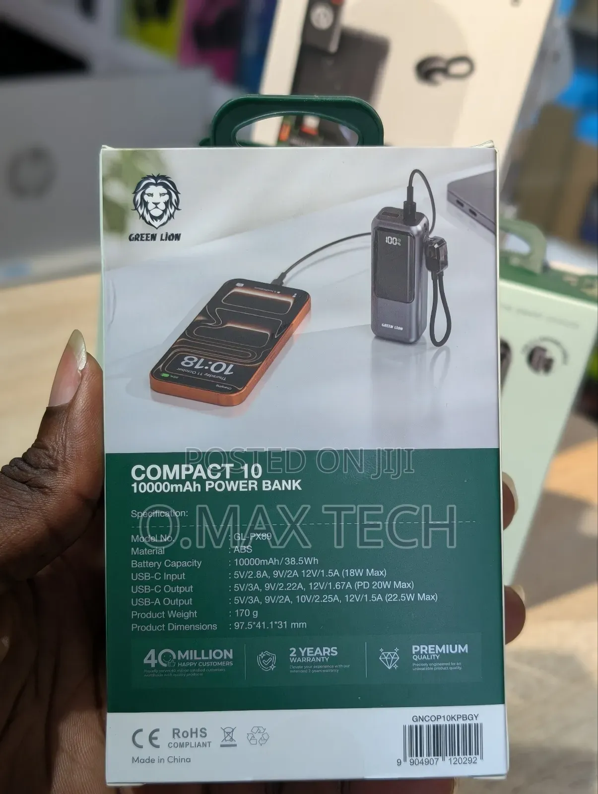 Green Lion Compact 10 10000mah Power Bank