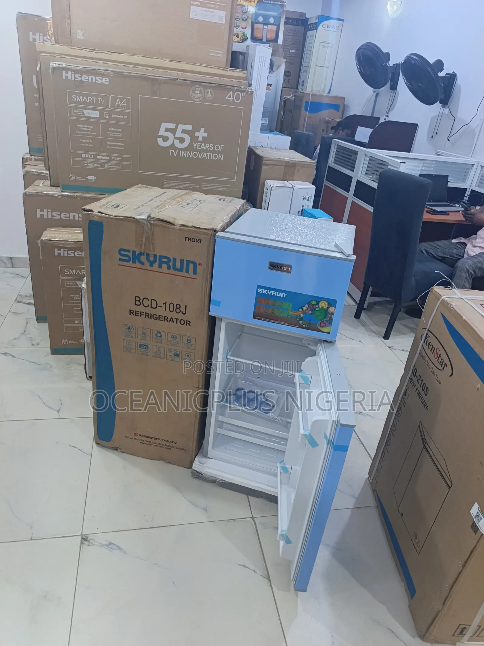 Skyrun Top Mount Refrigerator 108l BCD-108j