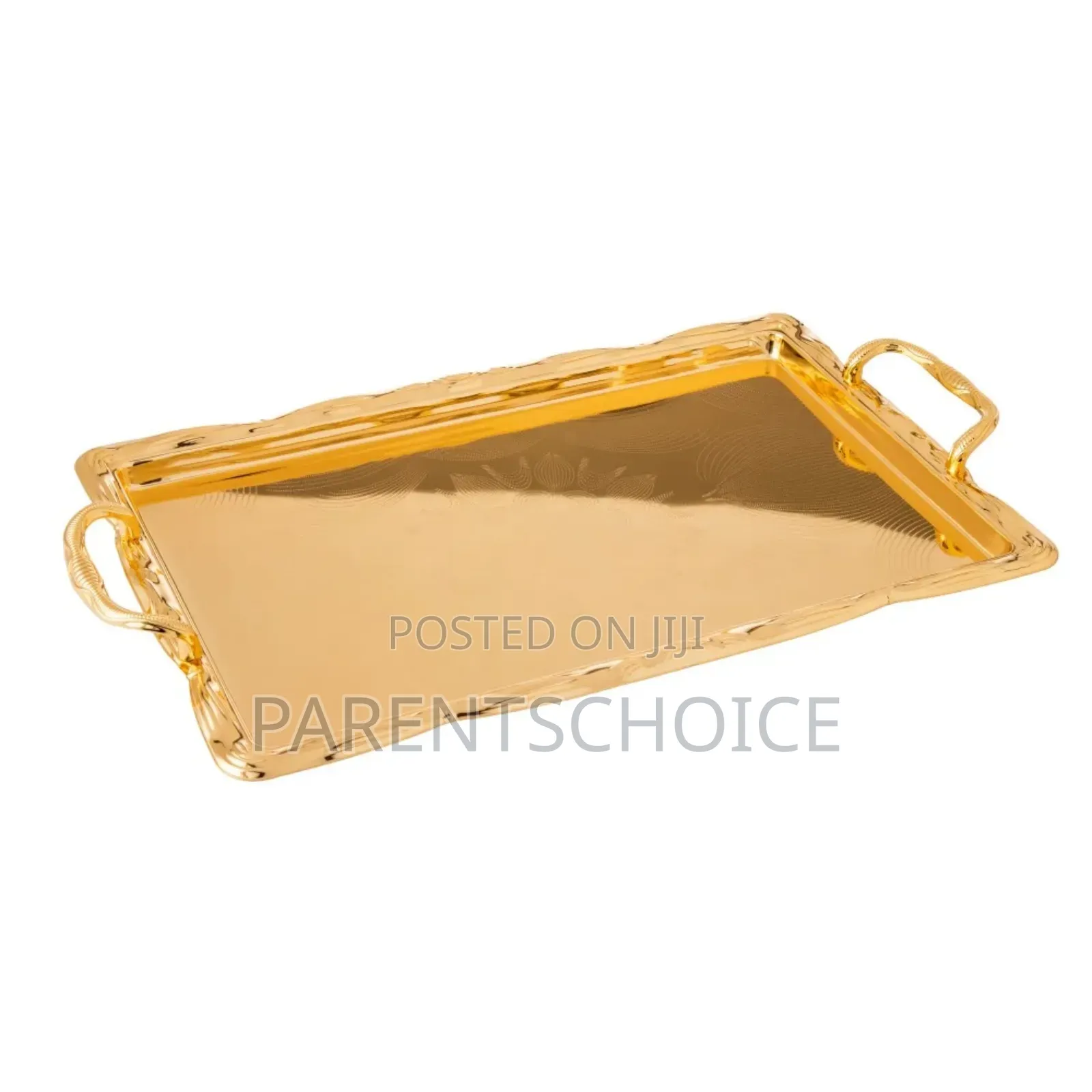 Golden Serving Trays 3 in 1 Stainless Steel