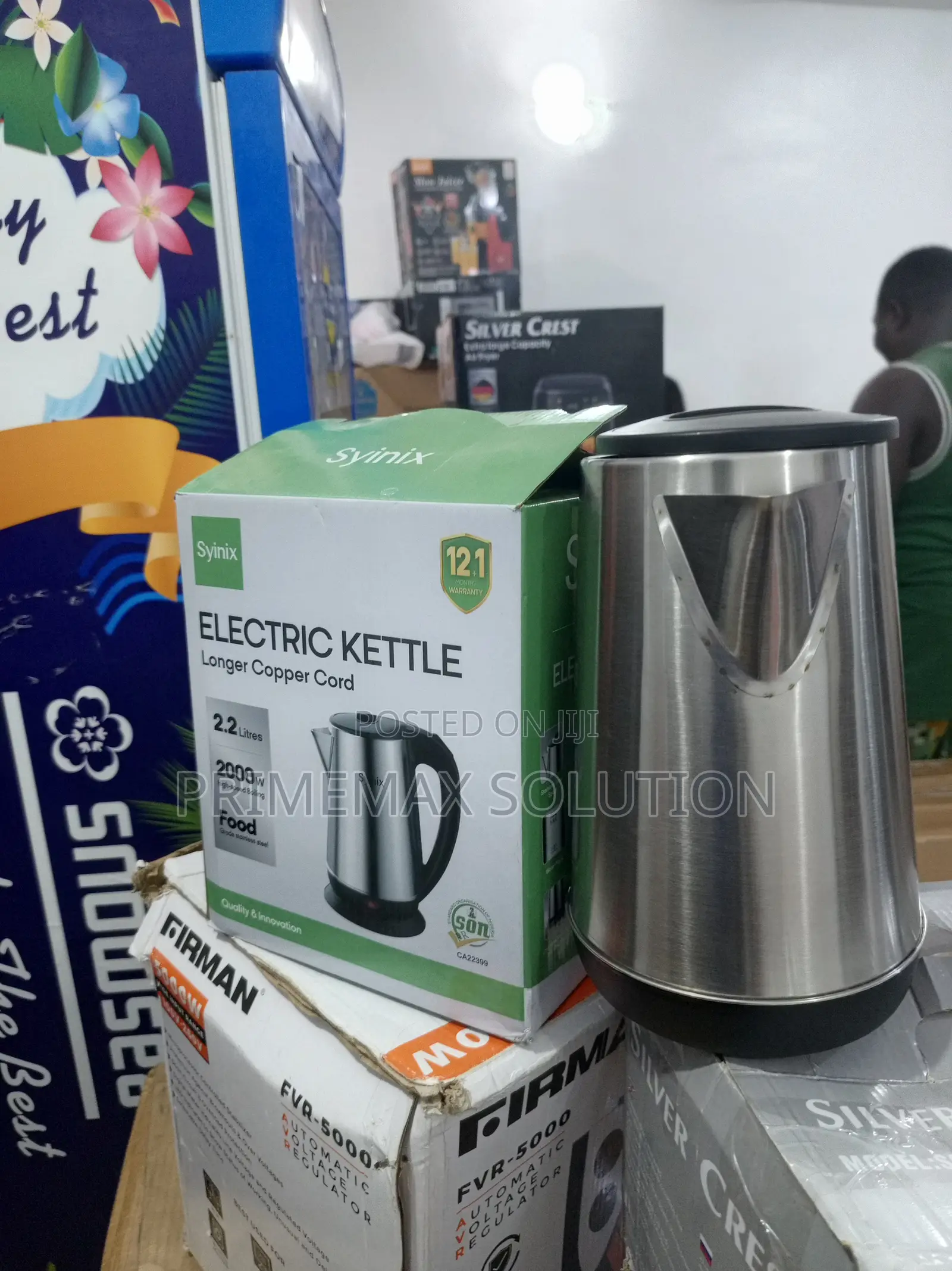 Syinix 2.2l Electric Kettle – More Water, Less Waiting
