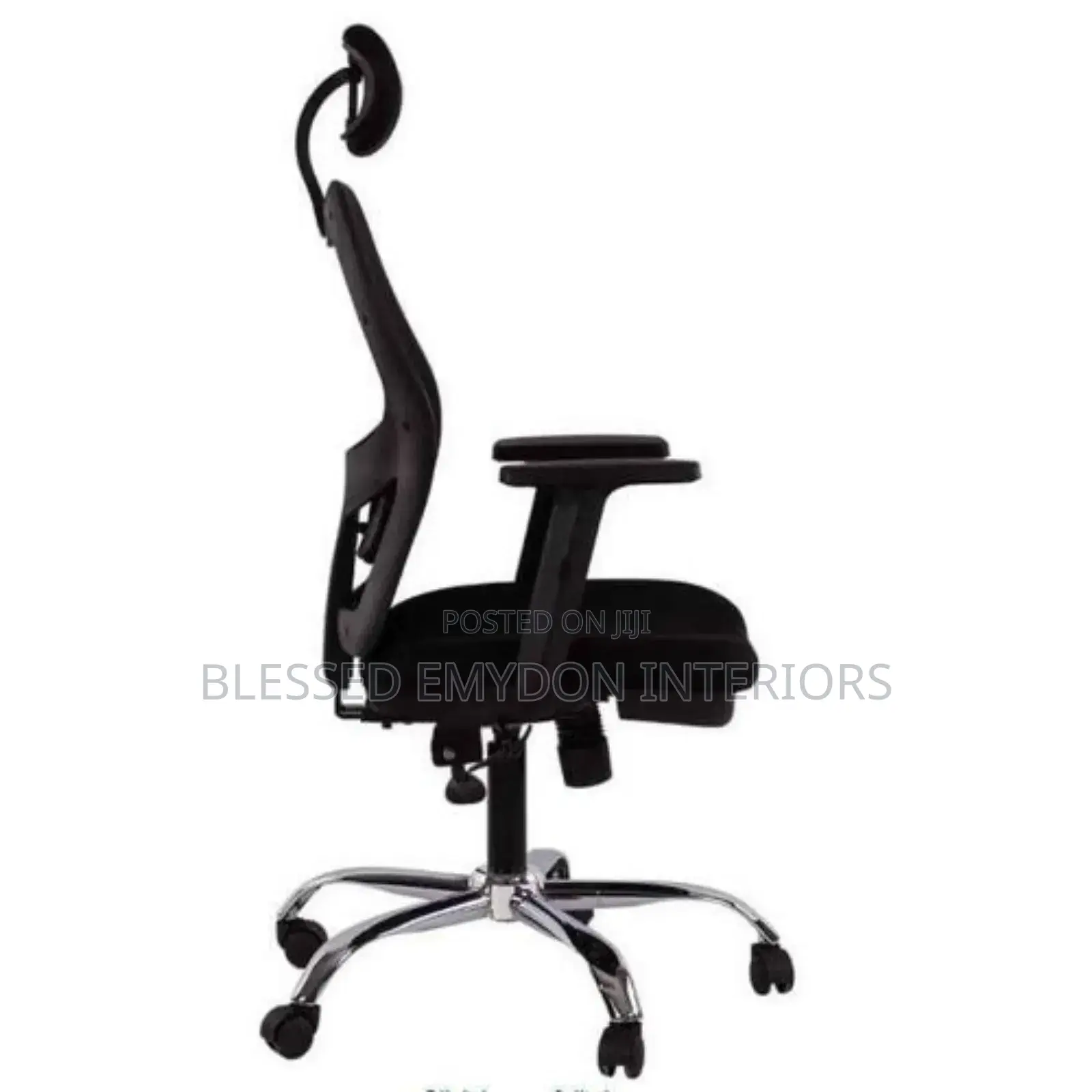 Ergonomic Office Mesh Chair, High Back With Adjustable Headrest