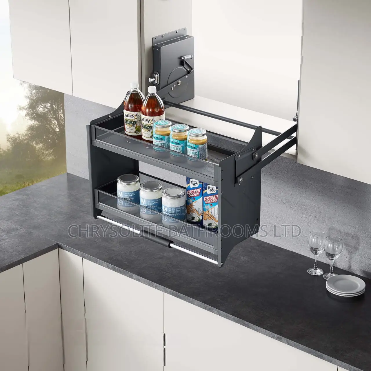 Lift-Up Cabinet Basket (Pull-Down Wall Unit)