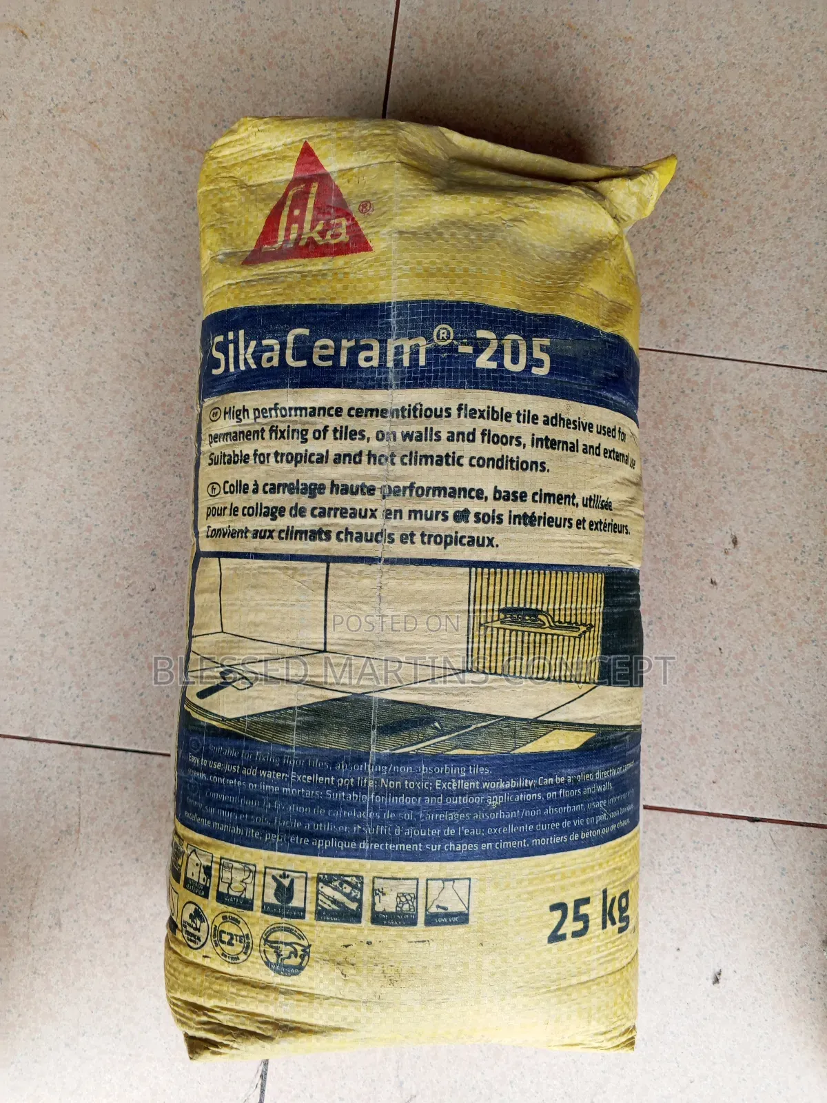25kg Sika Ceram 205 Gum Cement (Tiles Adhesive)