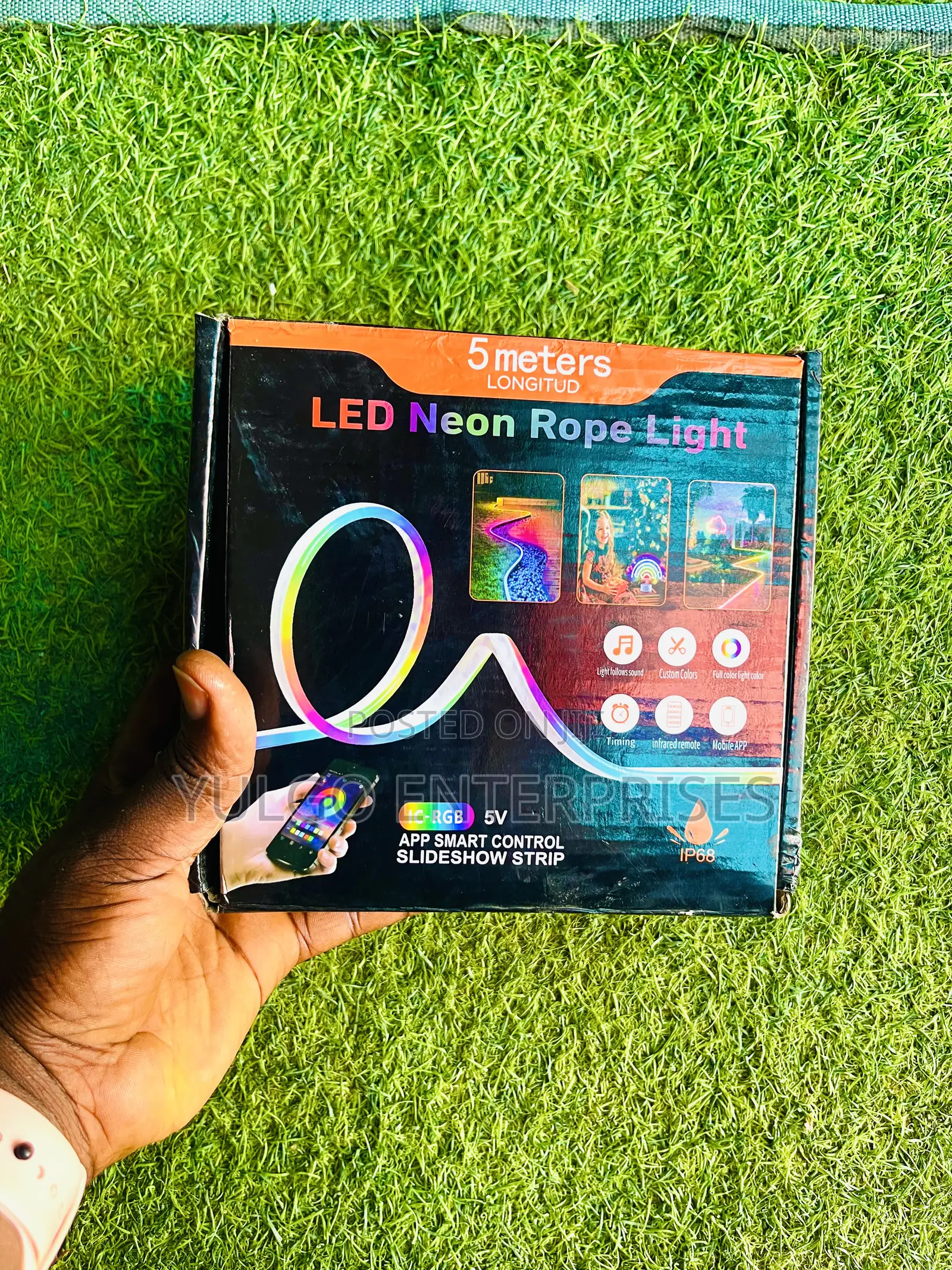 Neon 5m Smart Strip Light With Remote and App Control