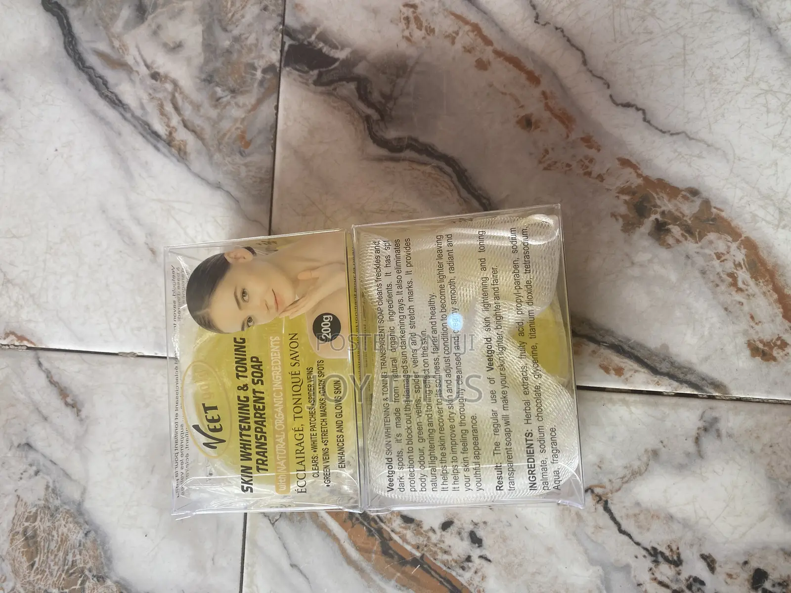 Veetgold Skin Whitening and Toning Transparent Soap