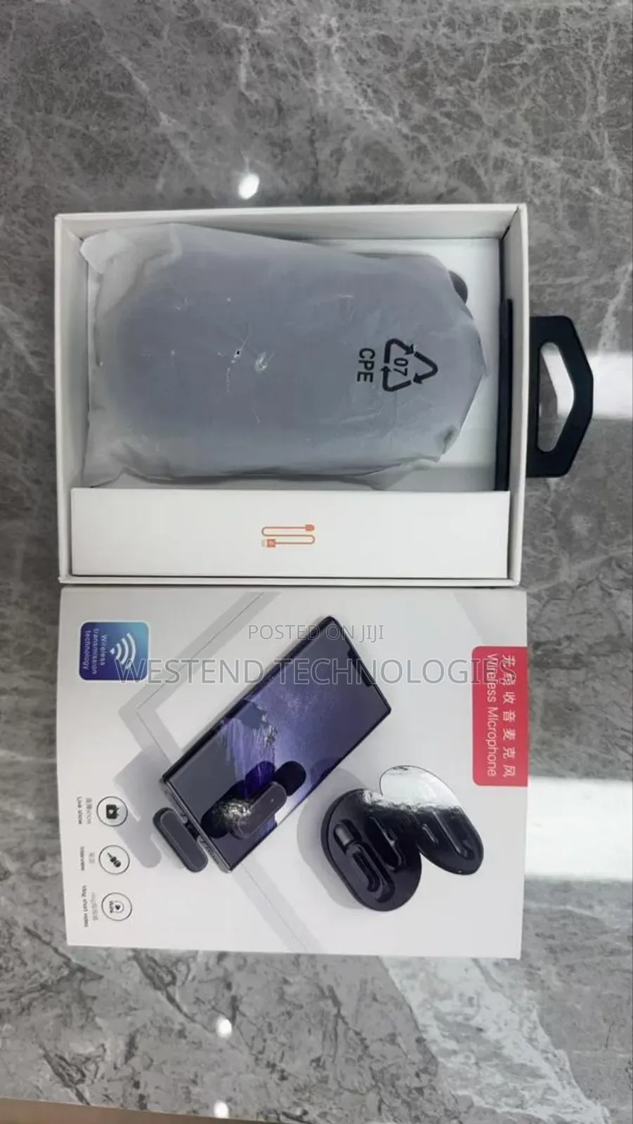 Double Wireless Microphone With Noise Cancellation For iPhones