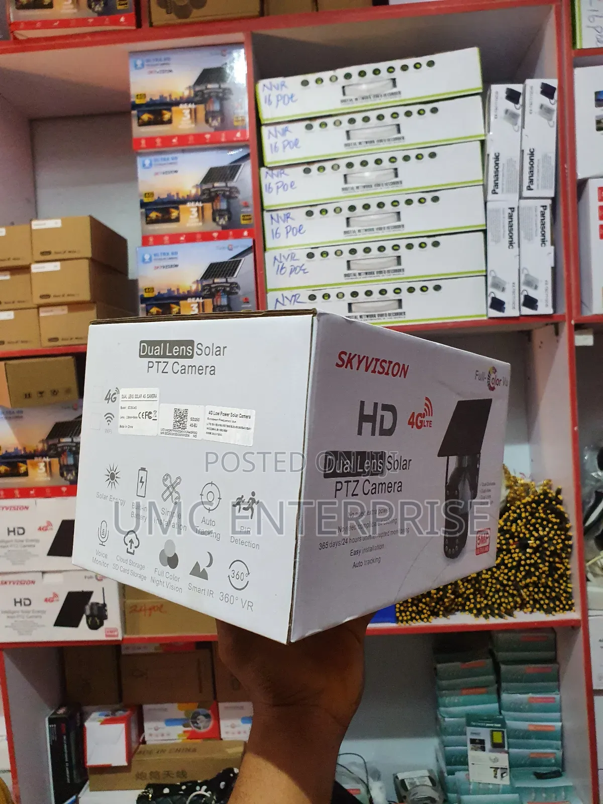 Ubox Dual Lens Solar PTZ Camera - Sd250