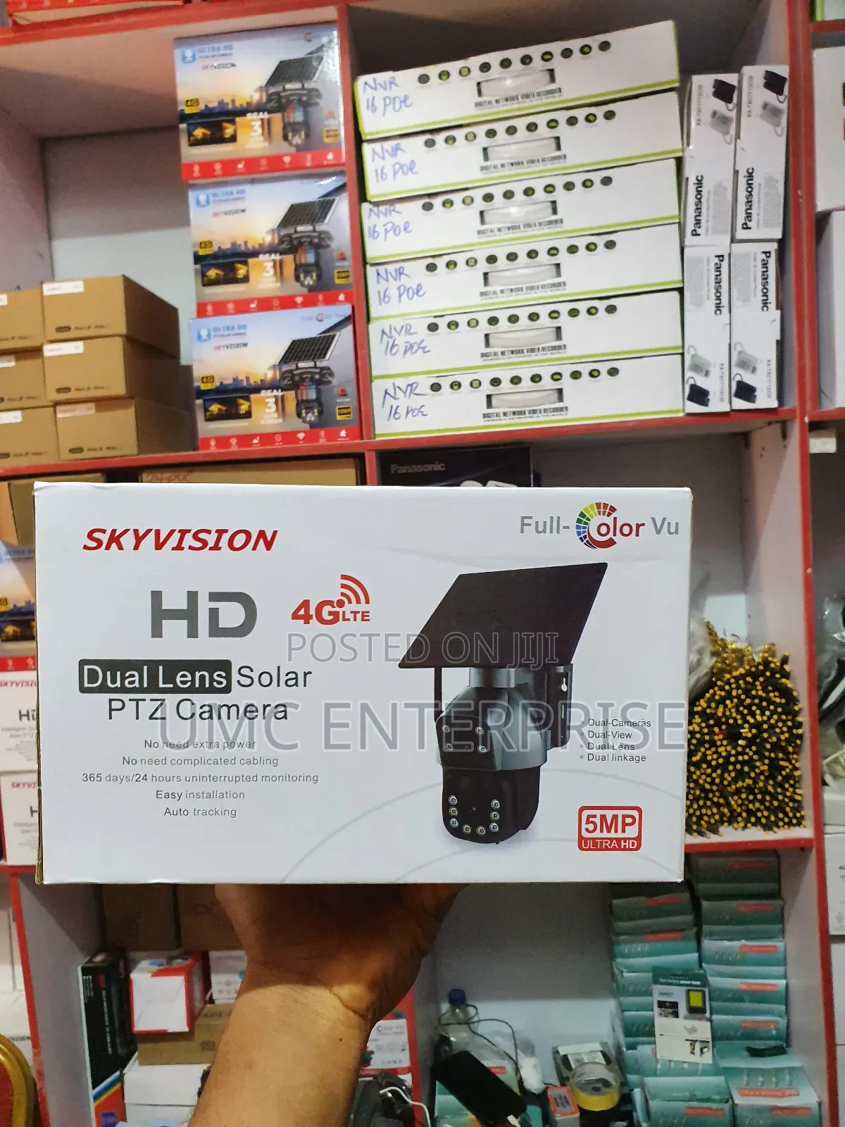 Ubox Dual Lens Solar PTZ Camera - Sd250