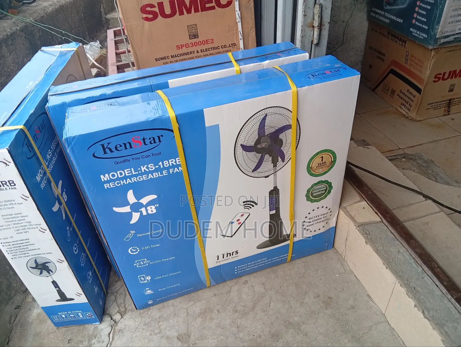 Kenstar Standing Rechargeable Fan 18 Inches