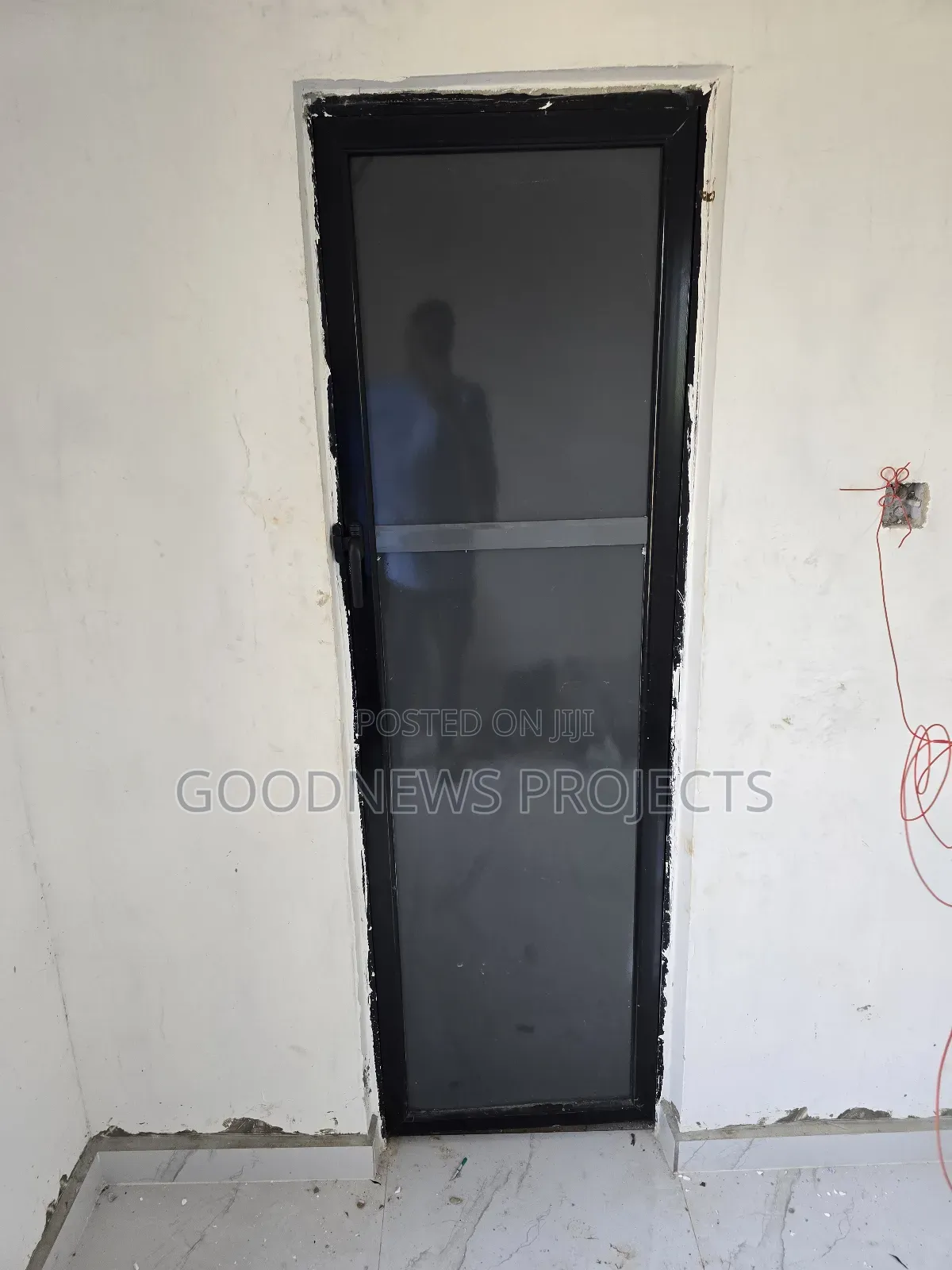 Aluminium Grey Toilet Door