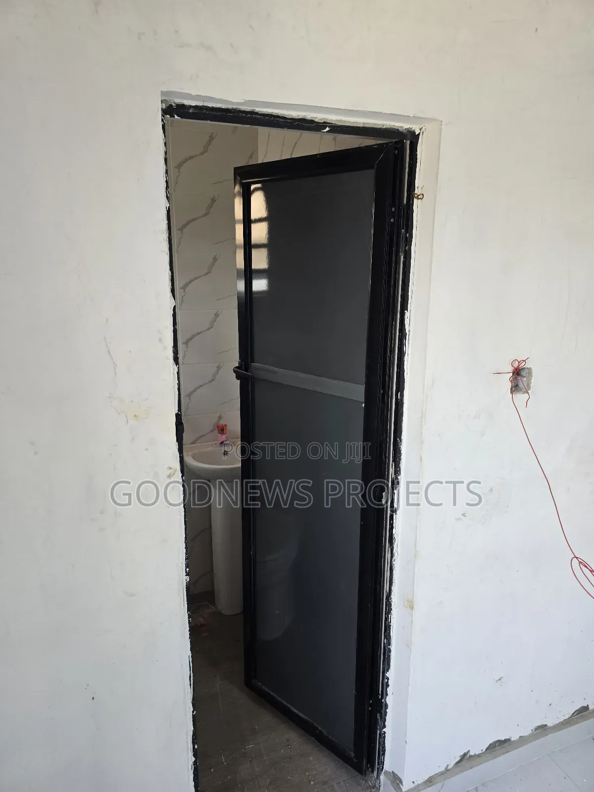 Aluminium Grey Toilet Door