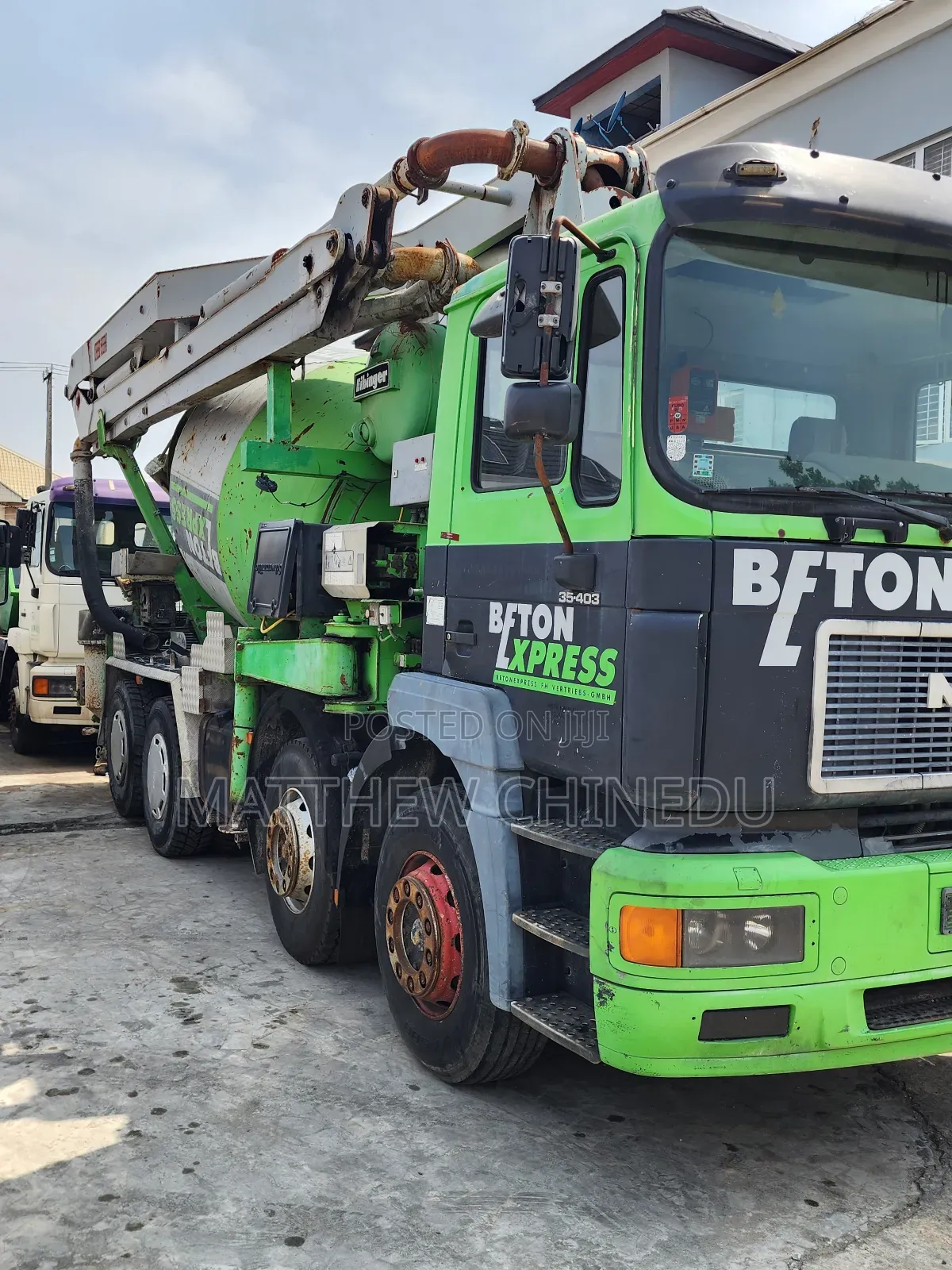 Super Clean Foreign Used Man Diesel Concrete Mixer With Pump
