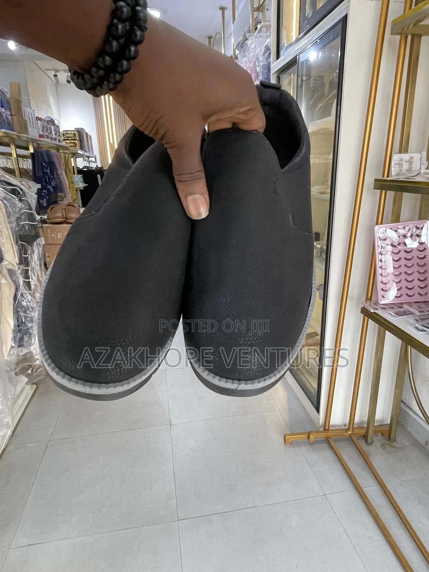 Black Men's Slip-on Casual Shoes