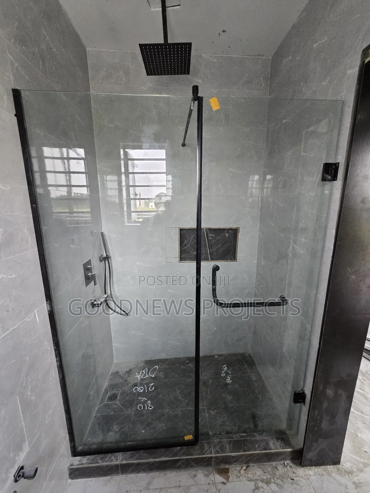 Strong Hinged Shower Glass Door