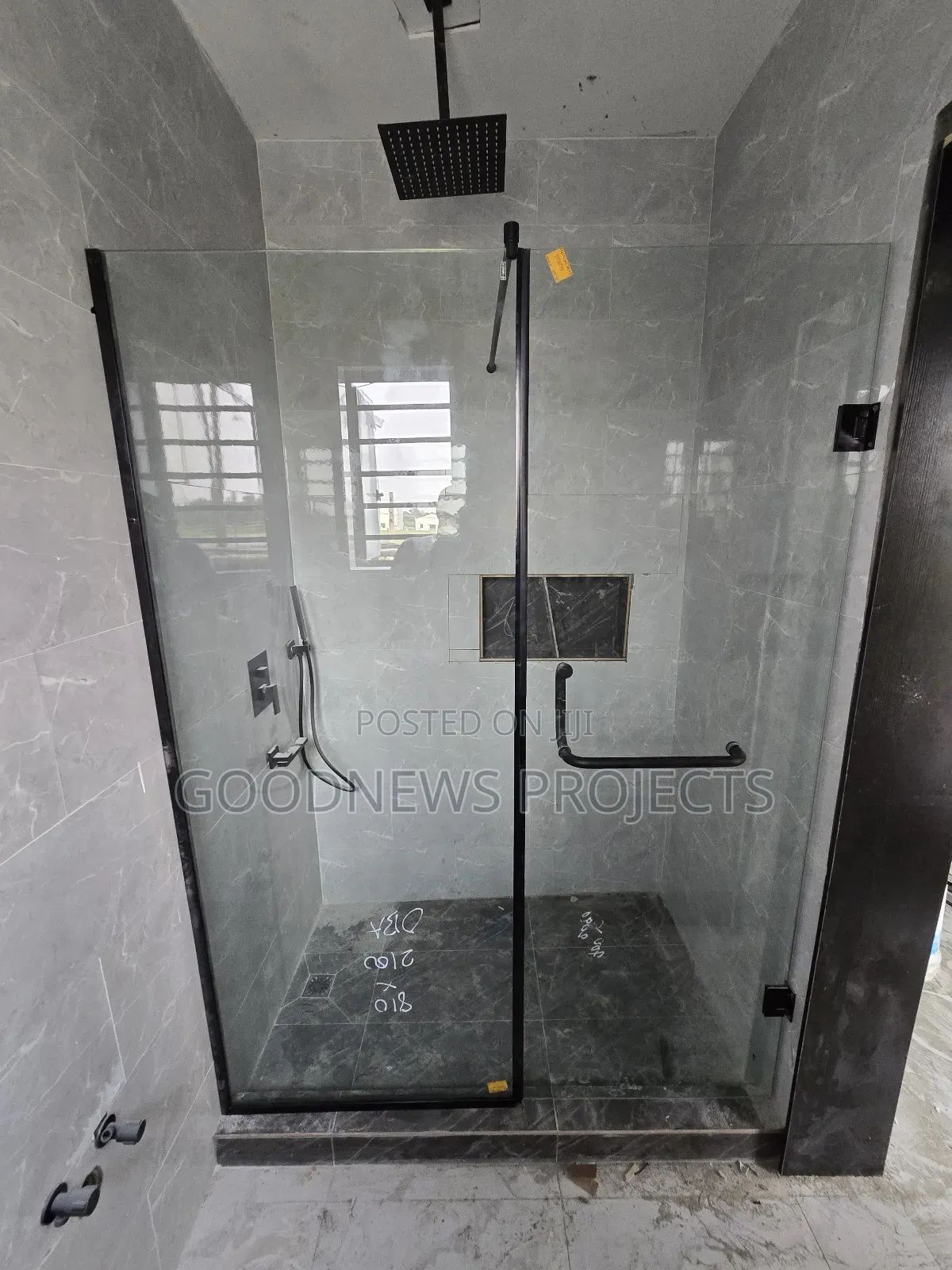Strong Hinged Shower Glass Door