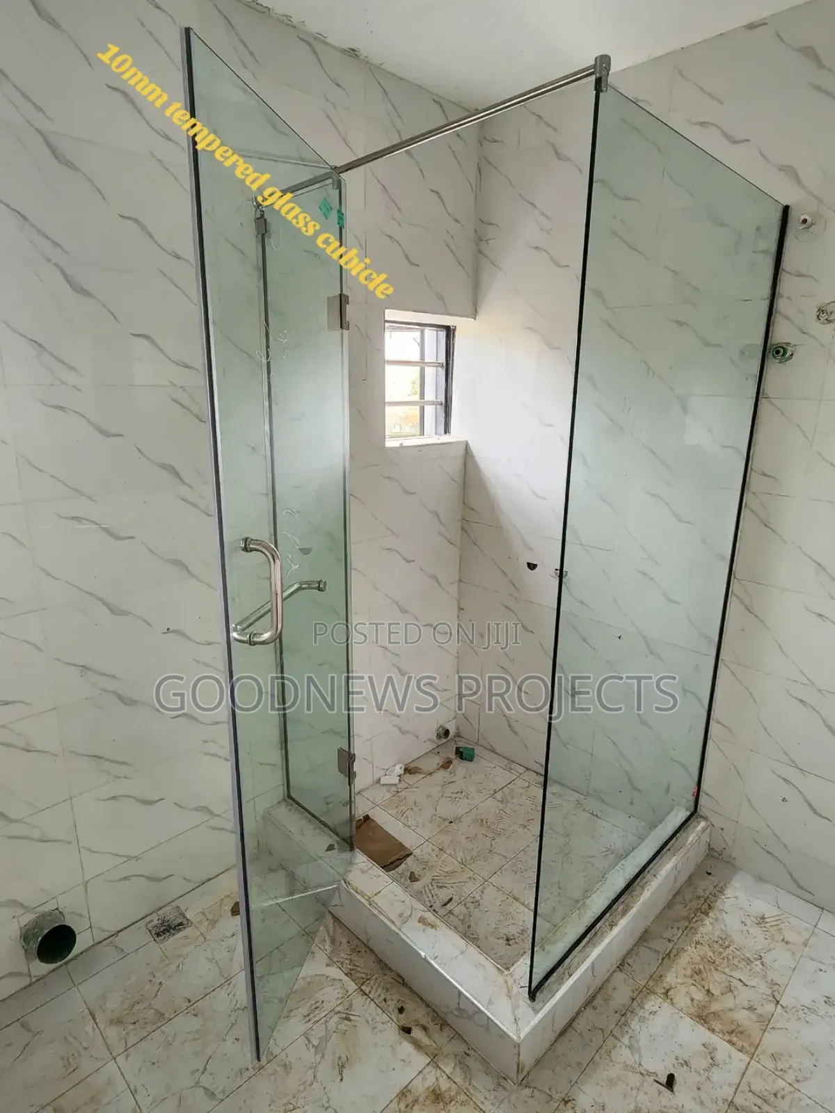 Shower {Hinged} Glass Cubicle