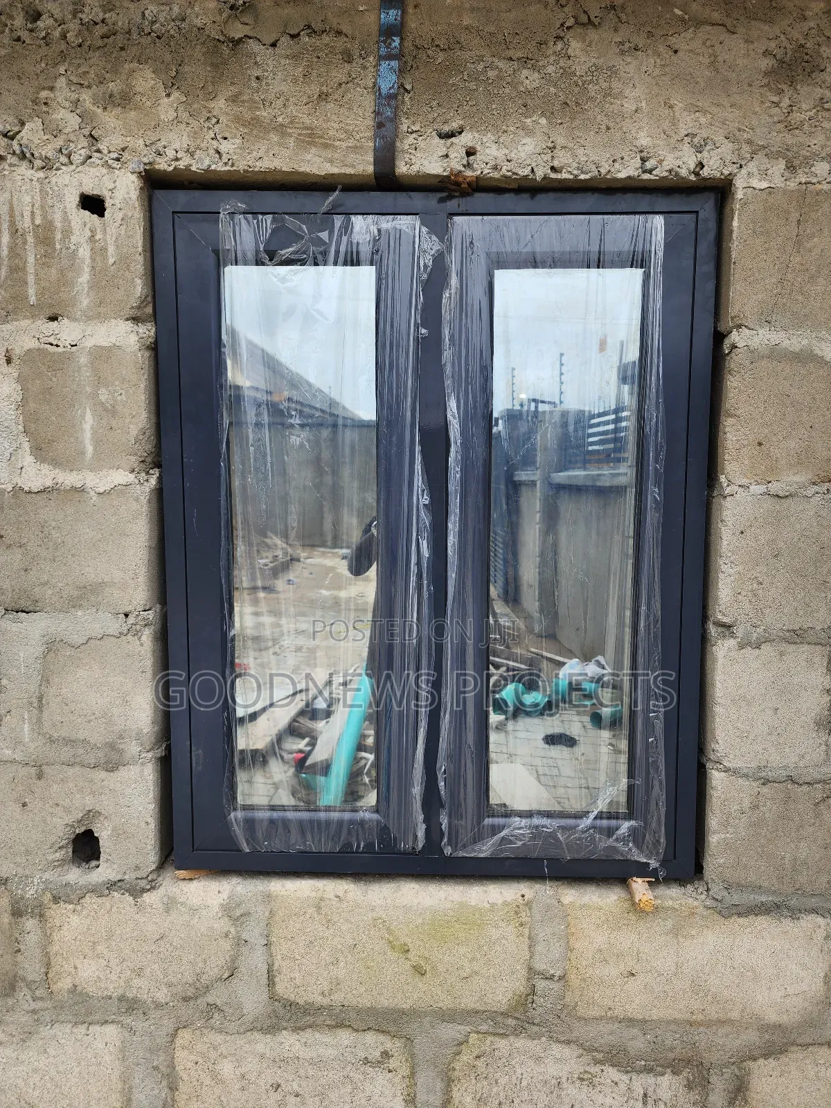 Casement Window With Net & Burglary