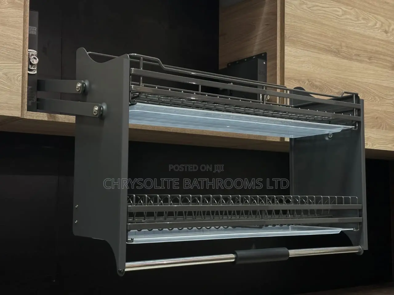 Under-Cabinet Dish Drying Rack (Pull-Down)