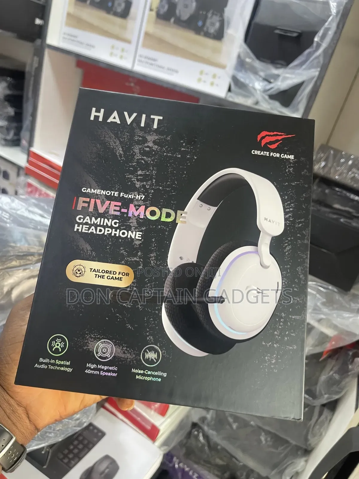 Gaming Headset Fuxi-H7 Havit Wireless With ( Anc )