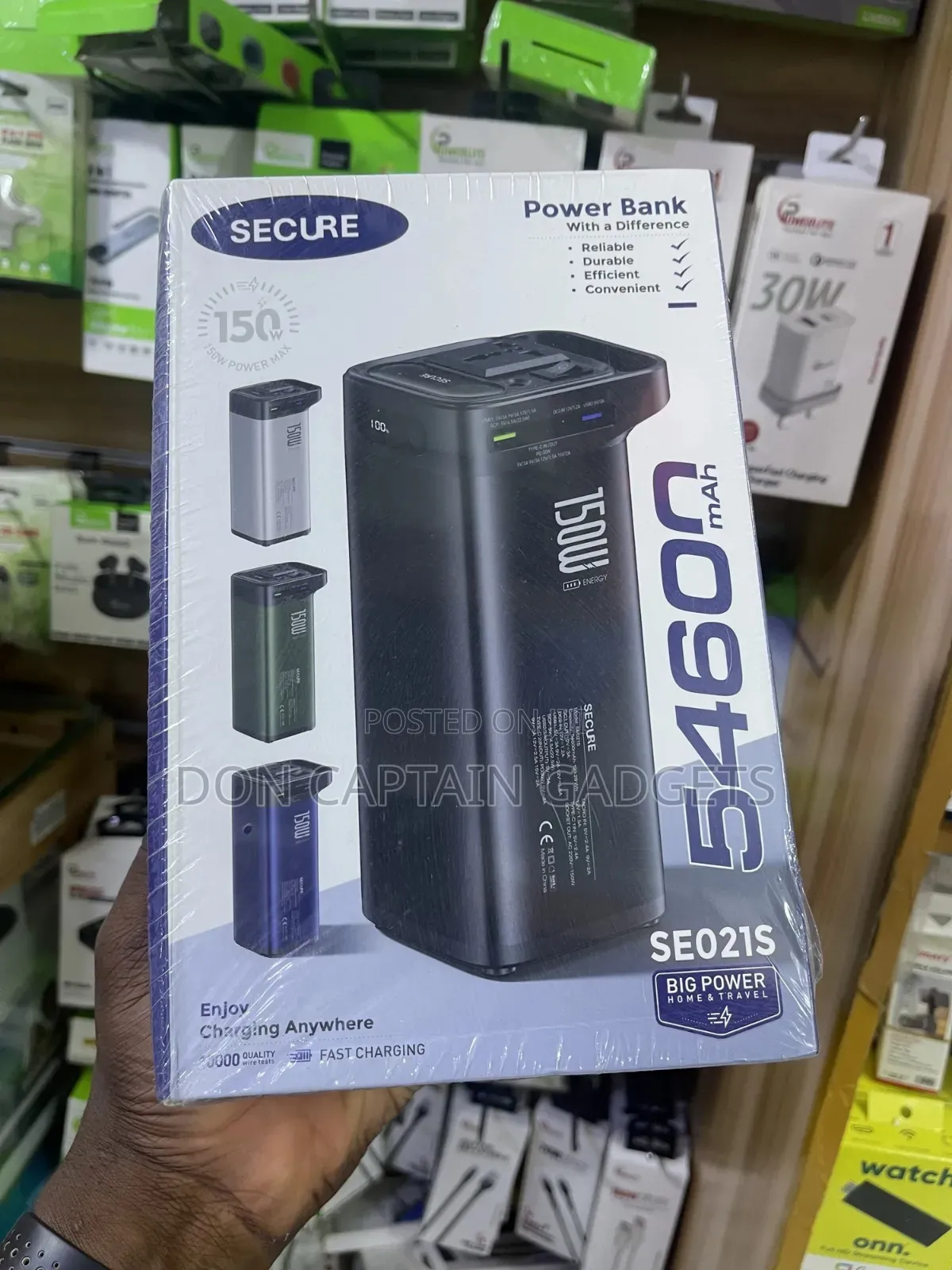 All Laptop Power Bank 54600mah / 150w Secure Power Bank Se021s