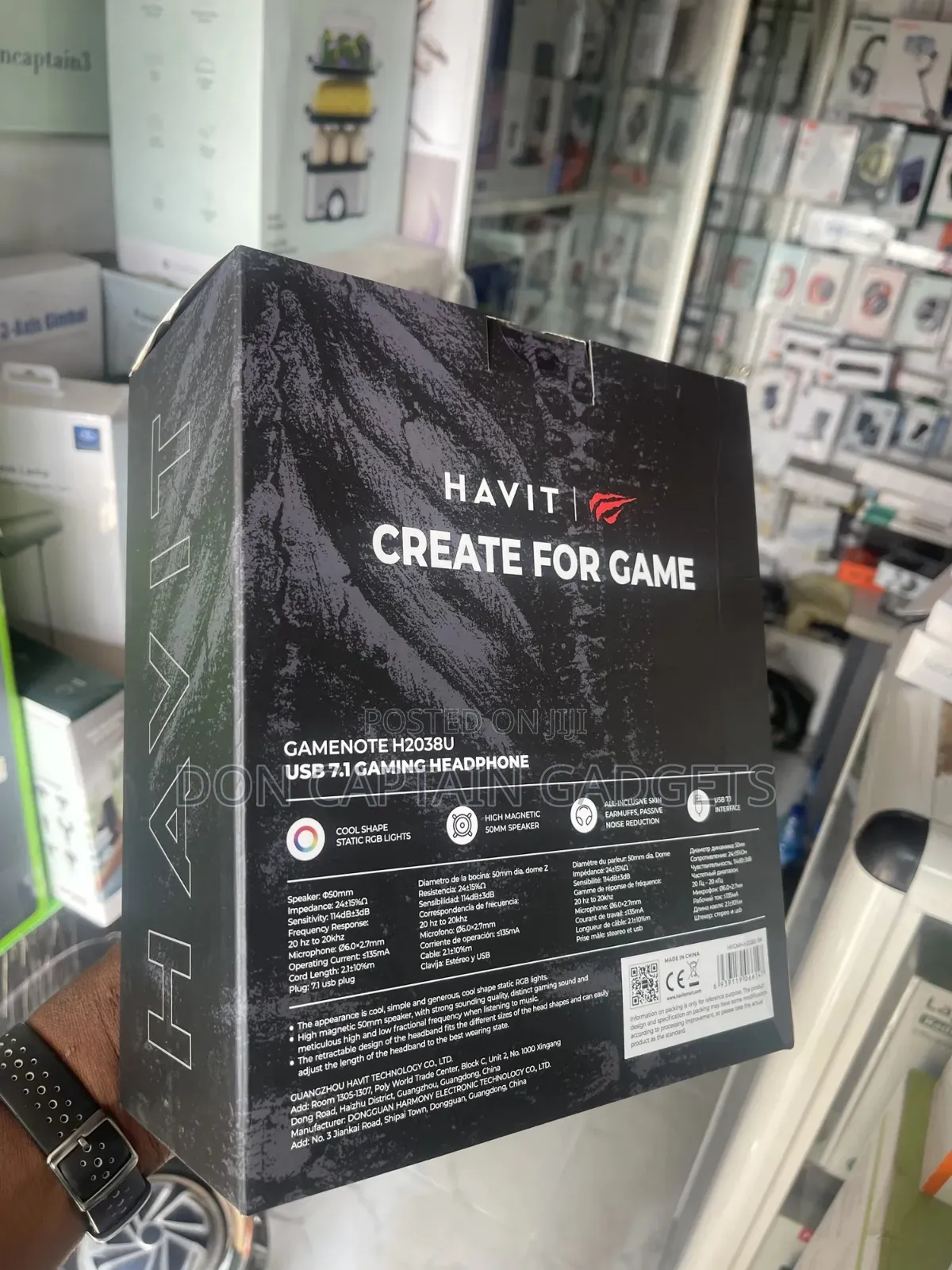 Havit Gamenote H2038u Usb 7.1 Gaming Headset