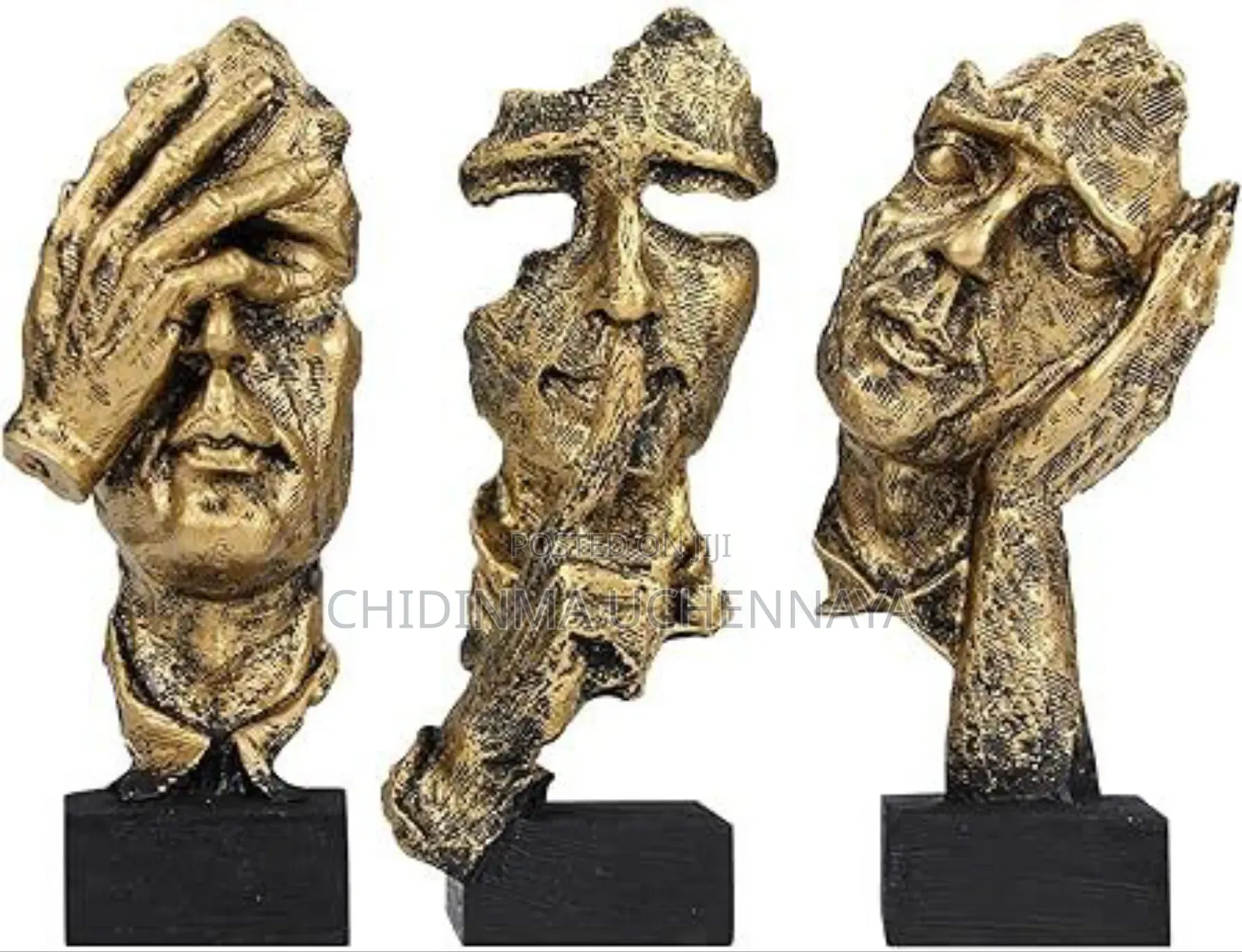 Nordic Resin Abstract Statue Desktop Ornaments Sculpture