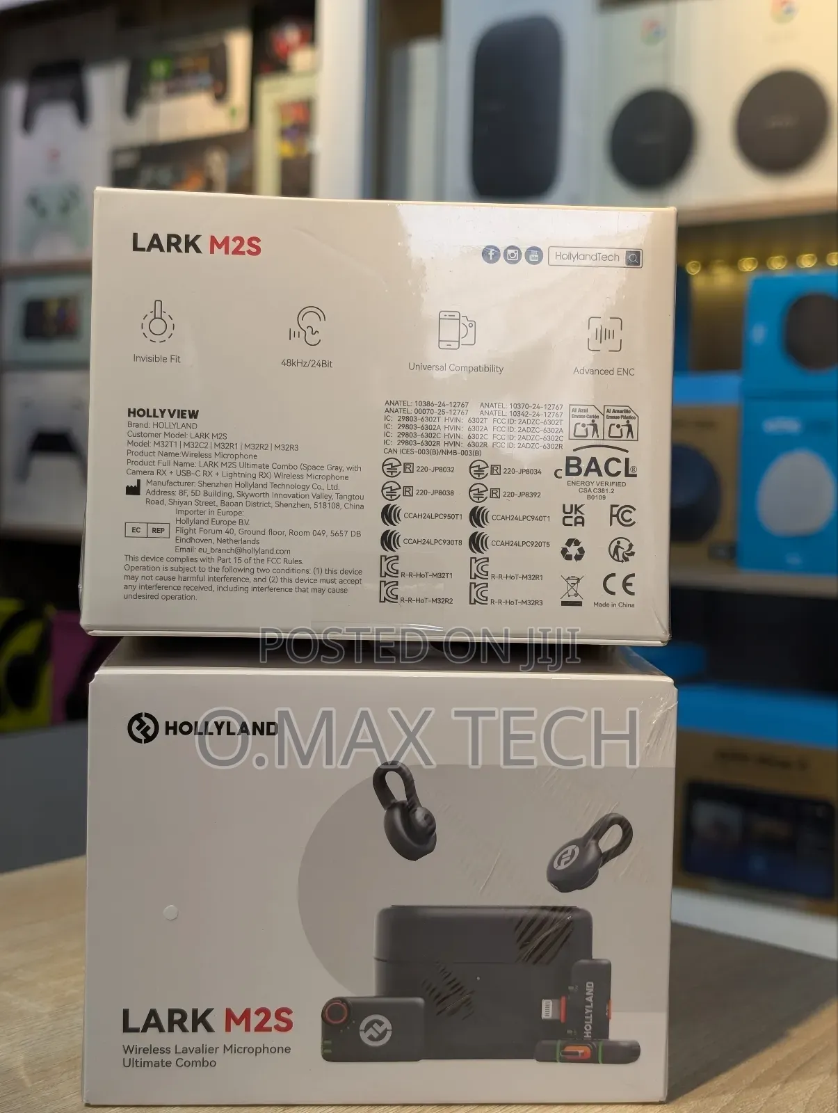 Hollyland Lark M2s Combo (Camera Rx+USB-C Rx+ Lightning ) Wireless Mic