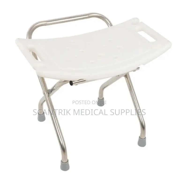 Professional Medical Shower Chair Without Back Rest With Handle