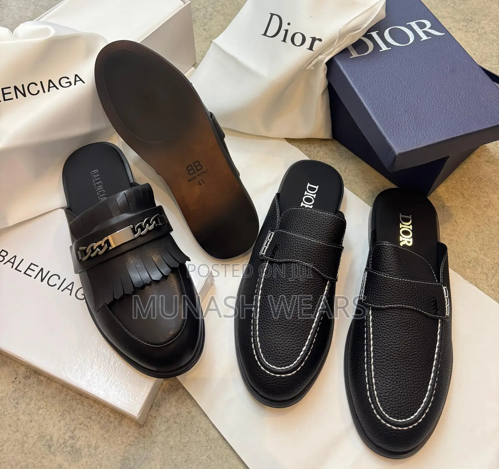 Classic Original Leather Half Shoes For Men 40-46 Available