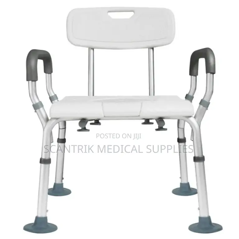 Lightweight Shower Stool Without Backrest With Ergonomic Handles