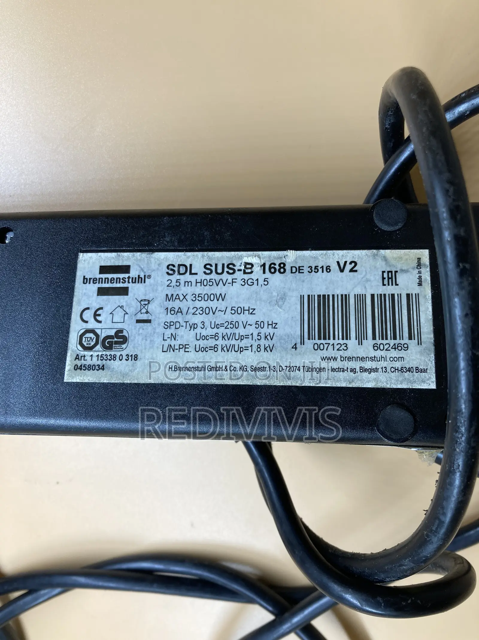 Brennenstuhl Super-Solid 8-Outlet Power Strip