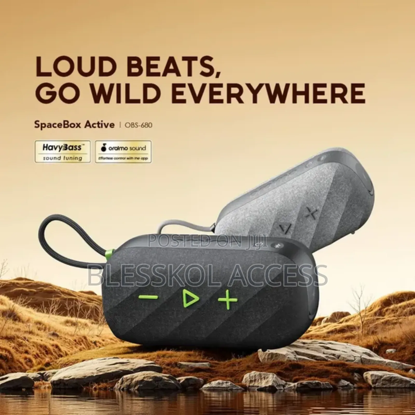 Oraimo Spacebox Active 25w Portable Speaker With Fm Radio Custom Eq