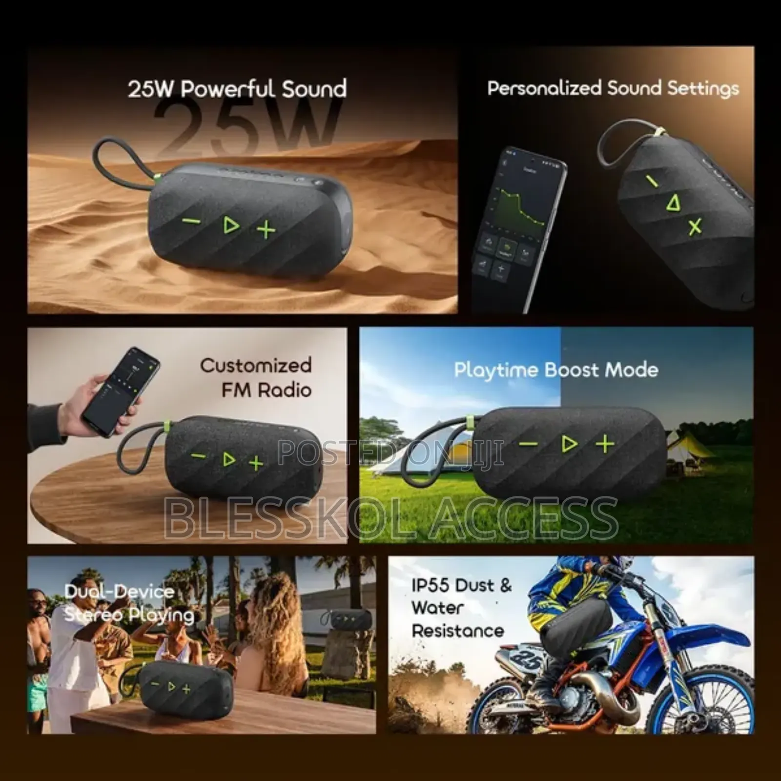 Oraimo Spacebox Active 25w Portable Speaker With Fm Radio Custom Eq