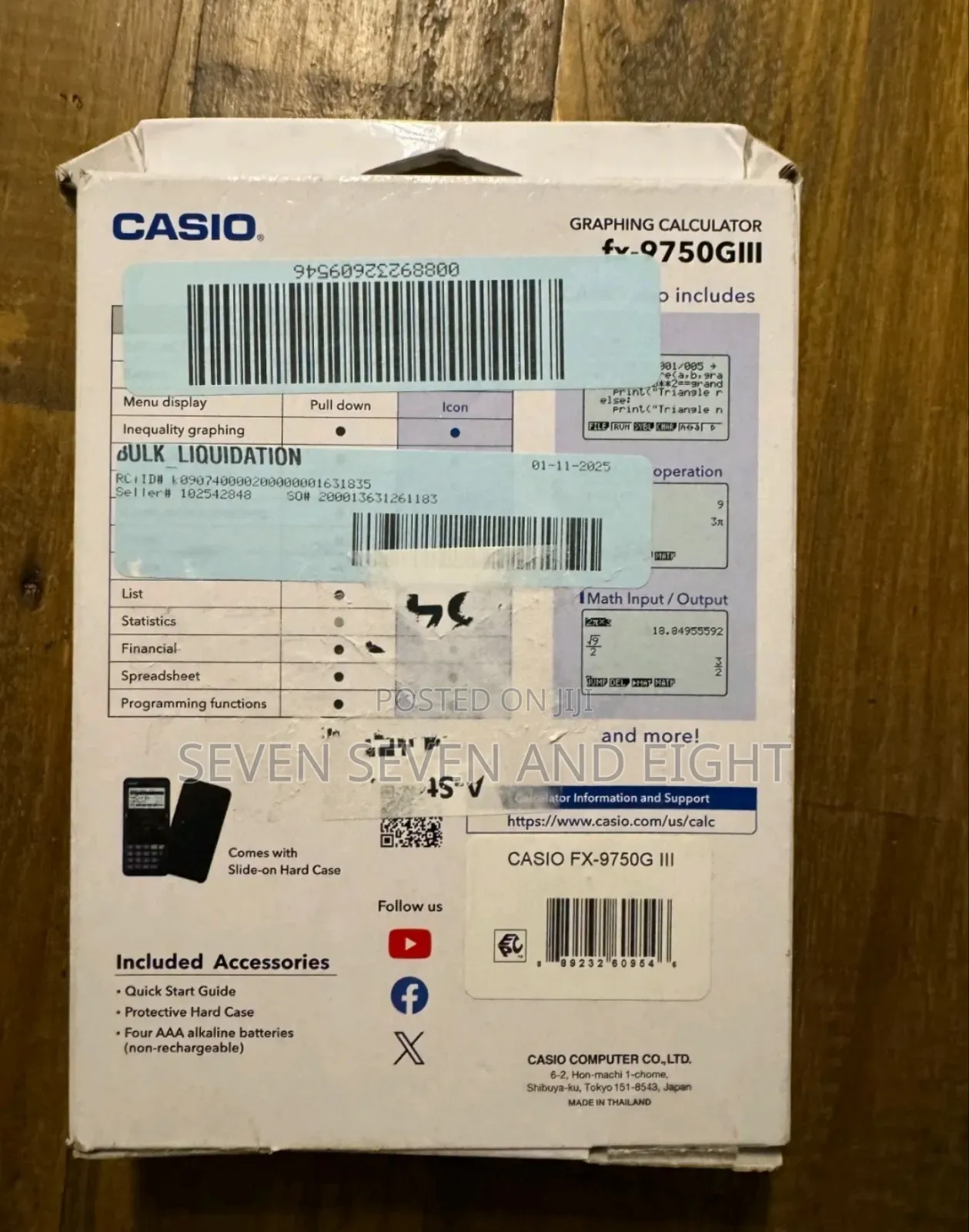 Casio Fx-9750giii Graphing Calculator - Black