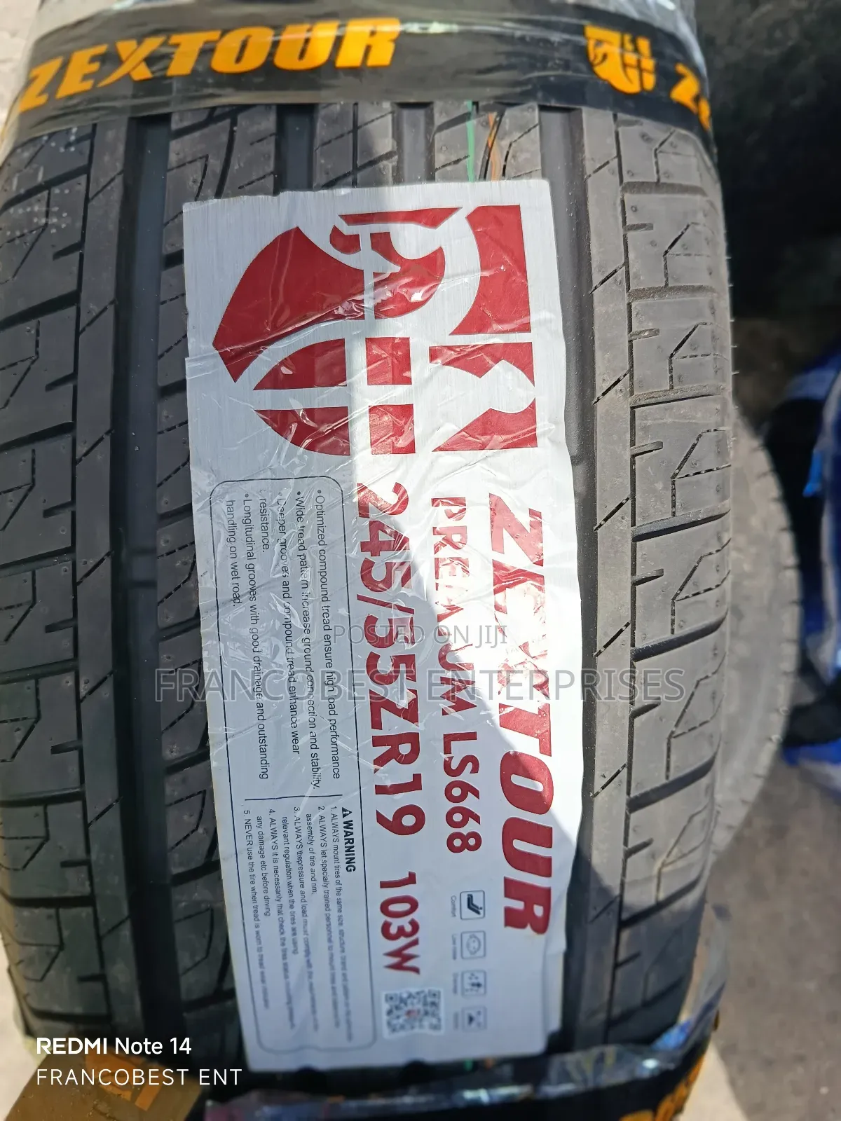 245/55r19 Zextour Tyre