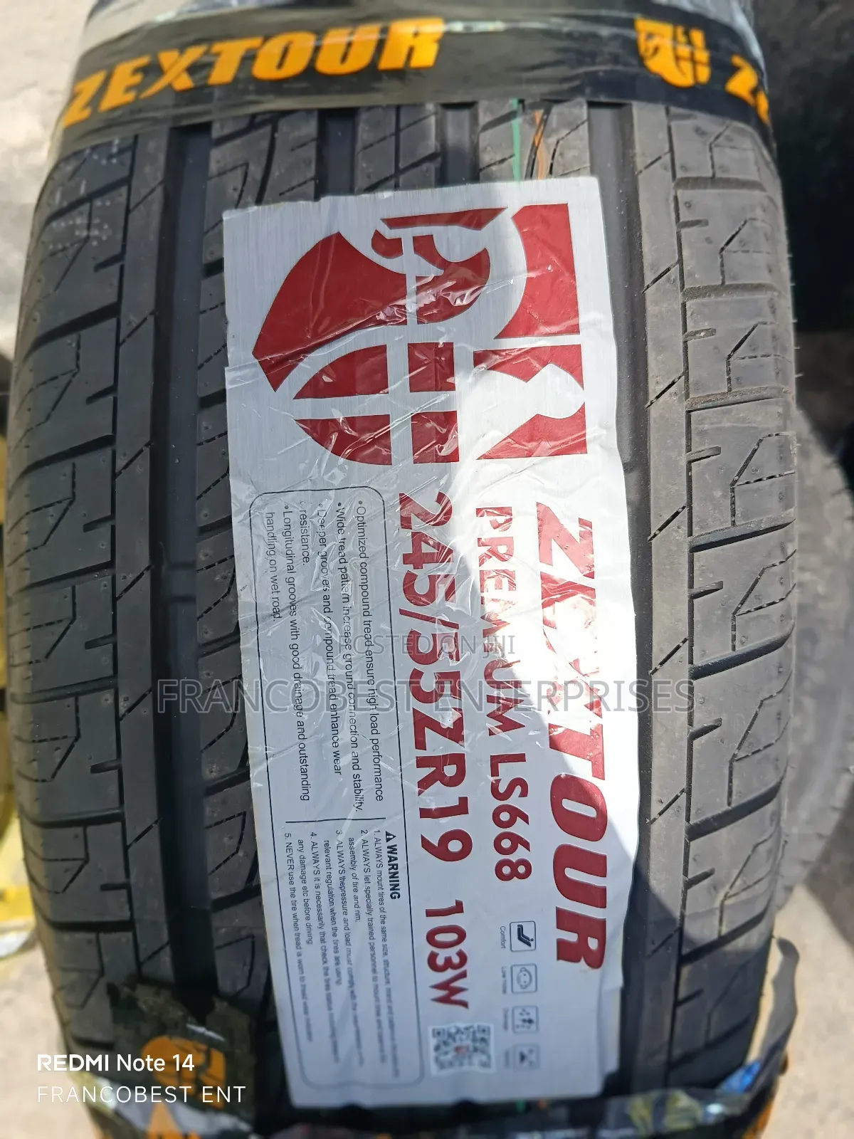 245/55r19 Zextour Tyre