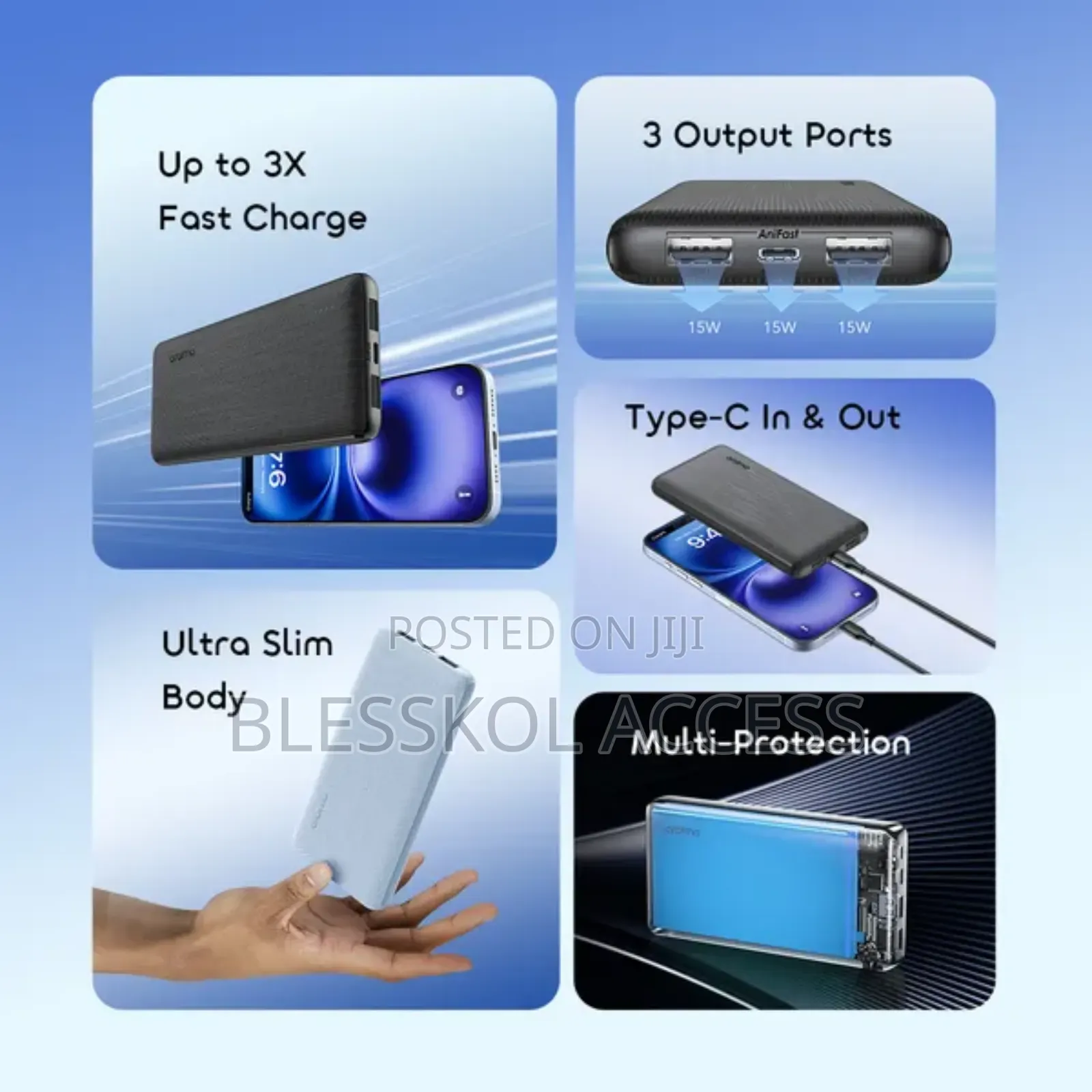 Oraimo Powerflow B11 10000mah 15w Power Bank