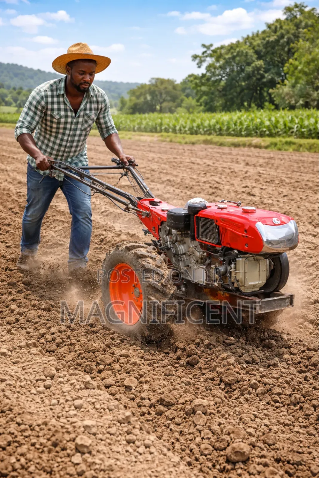 22hp Heavy-duty Diesel Walking Tractor (Power Tiller) – Farm Ready