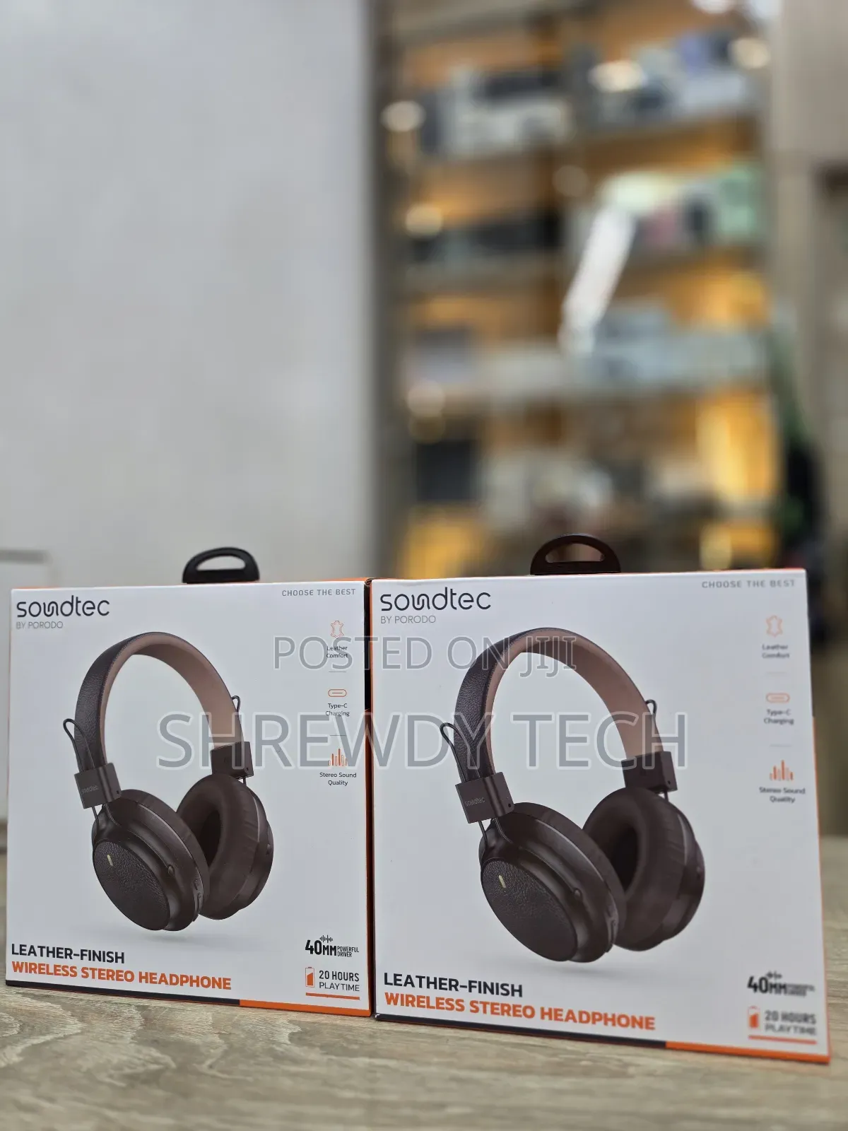 Soundtec by Porodo Onyx Sonic Wireless Headphones