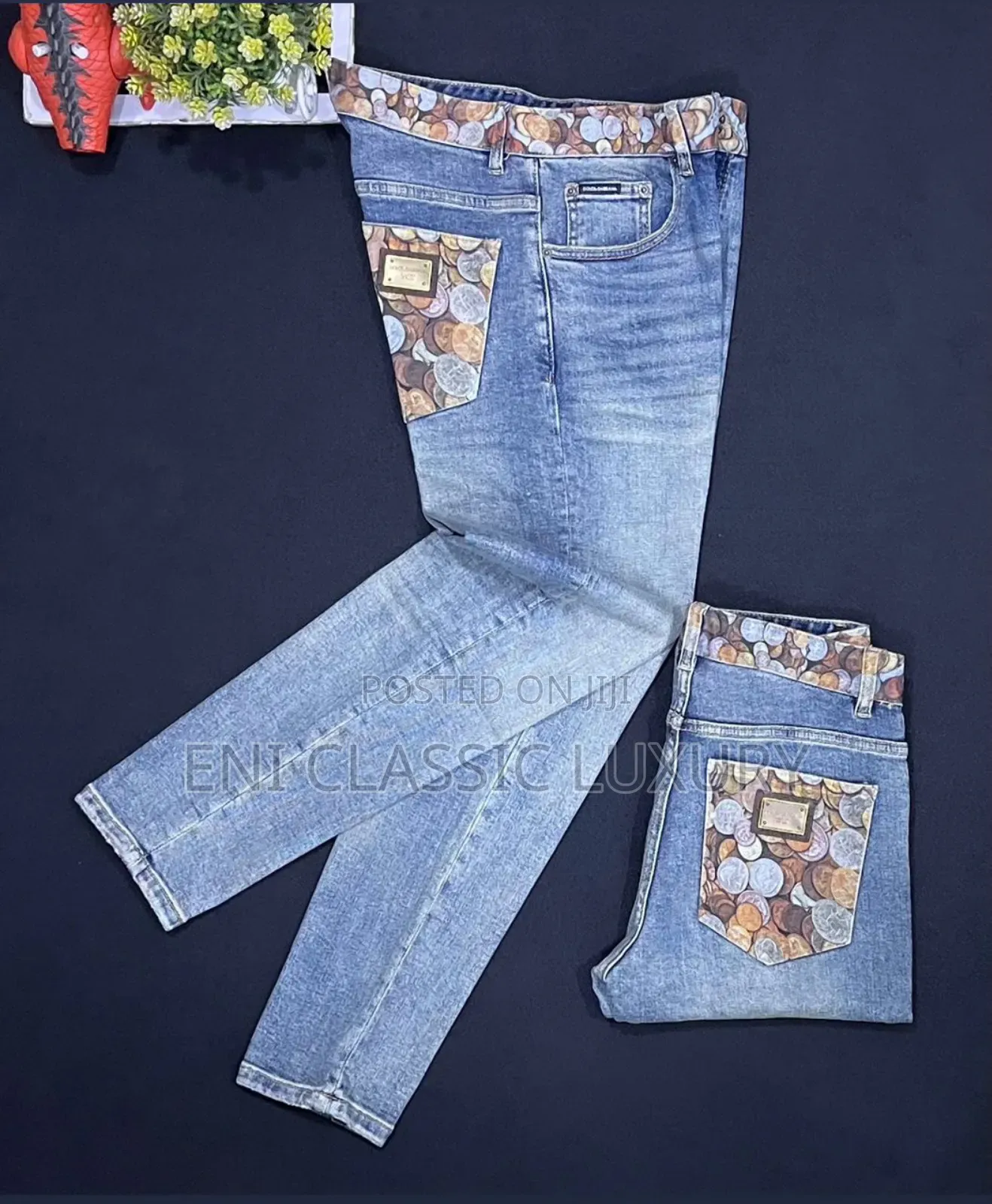 Best Quality Luxury Men's Jeans Versace Well Banded Package
