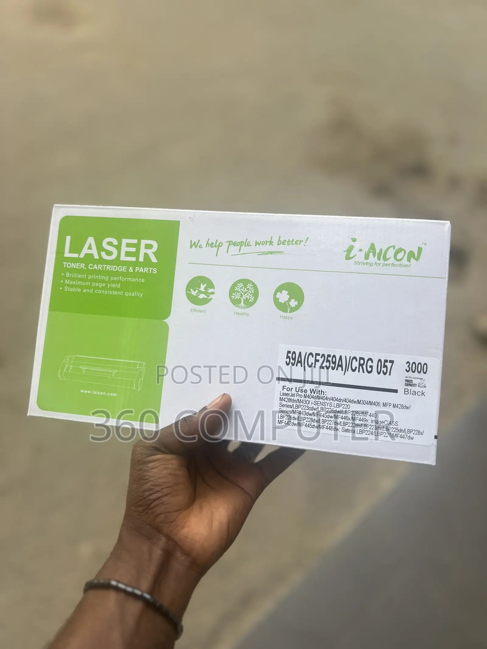 I-Aicon 59a Cf259a CRG 057 Black Laser Toner – 3000 Pages