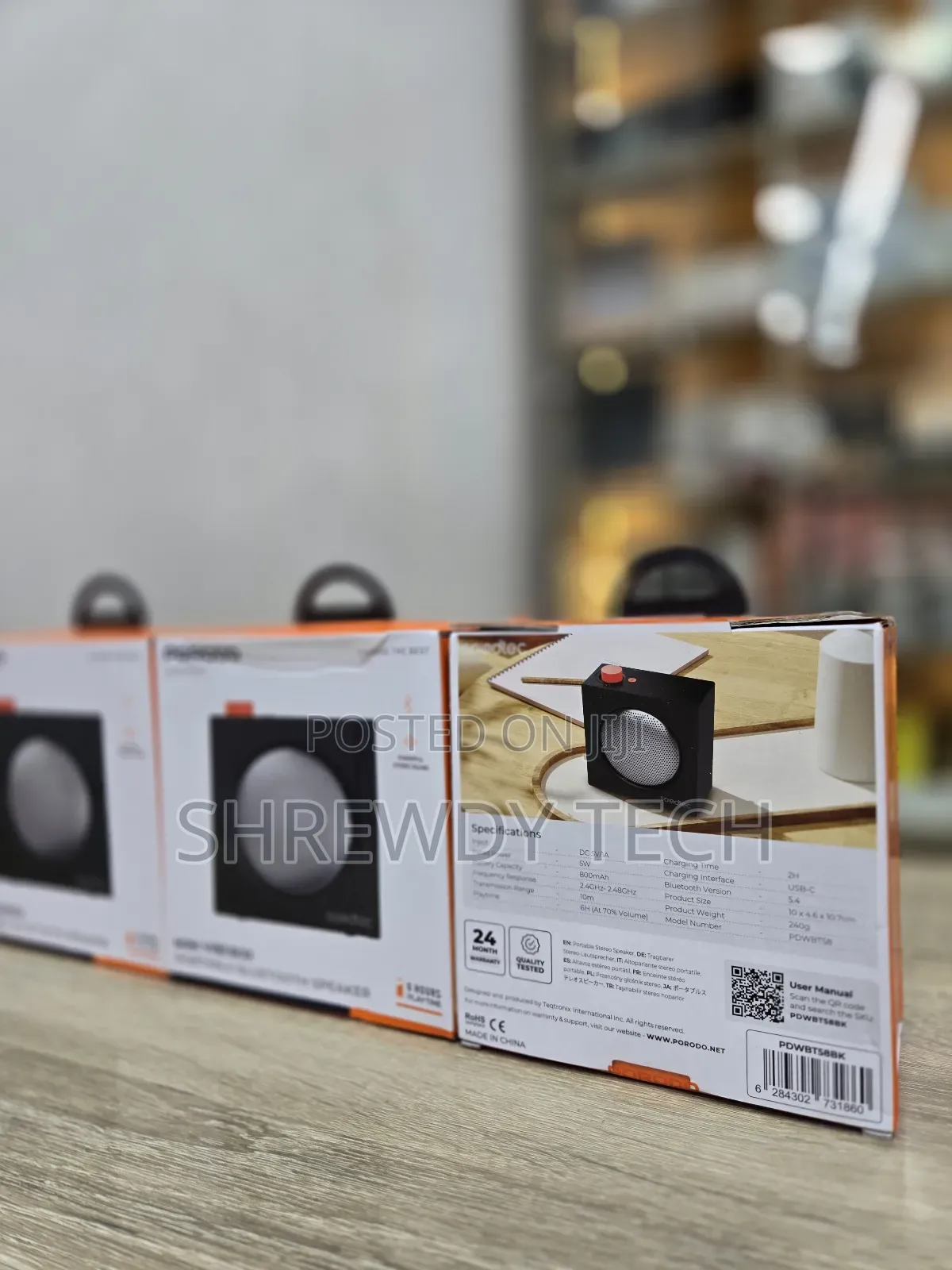 Soundtec by Porodo Mini Vibe Box Bluetooth Speaker