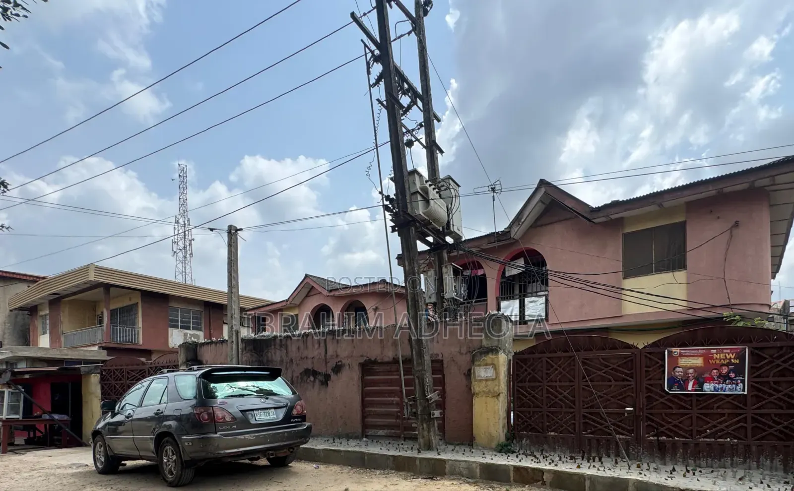 Land Measuring 1256sqm With a Well Maintained 9units of 3bedroom Flat