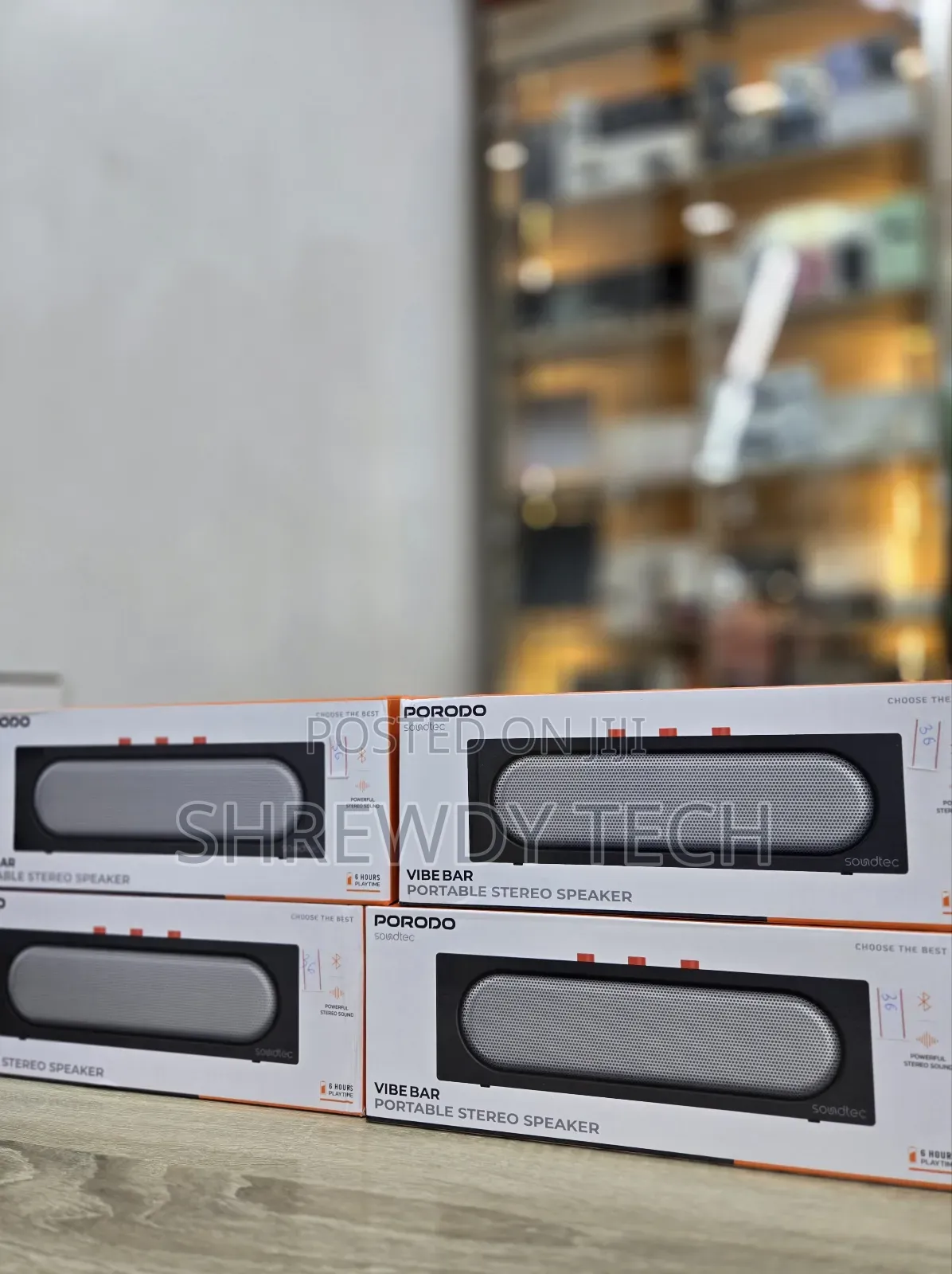 Porodo Vibebar Portable Stereo Speaker