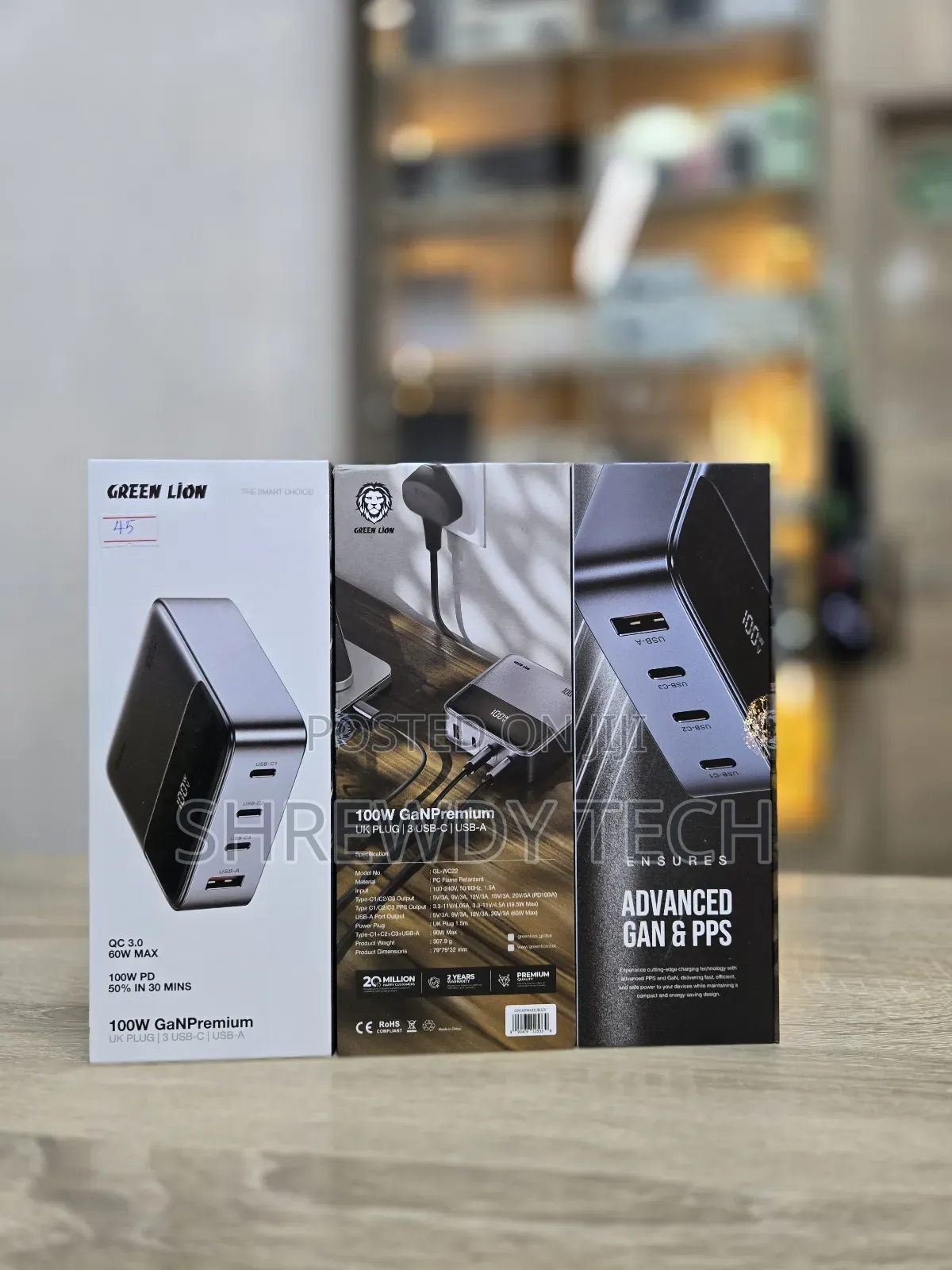 Green Lion 100w Ganpremium Adapter