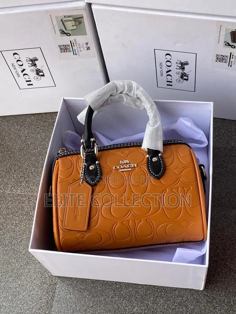 Luxury Croc Coach Rowan Bag Available in 7 Displayed Colors