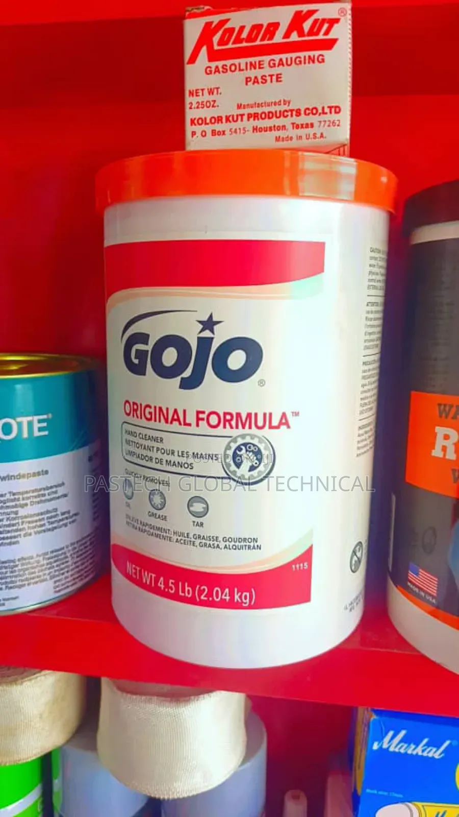 Gojo Original Formula Hand Cleaner in a 4.5 Lb (2.04 Kg)