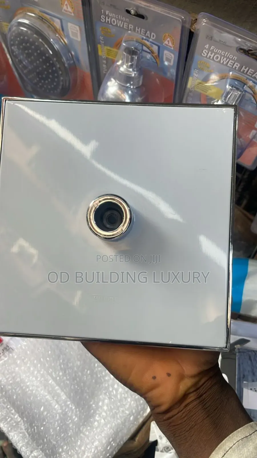 Square Stainless Steel Rainfall Shower Head,